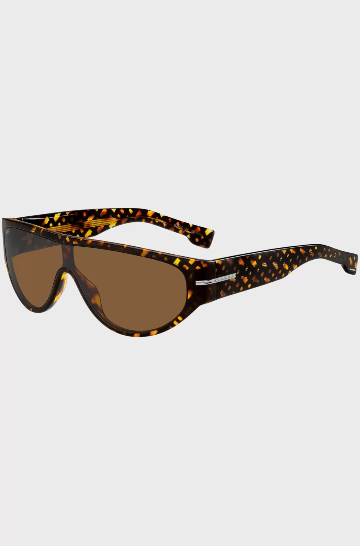 HUGO BOSS Acetat-solbriller Med Monogrammønster I Maskestil Mønstret Best Sale