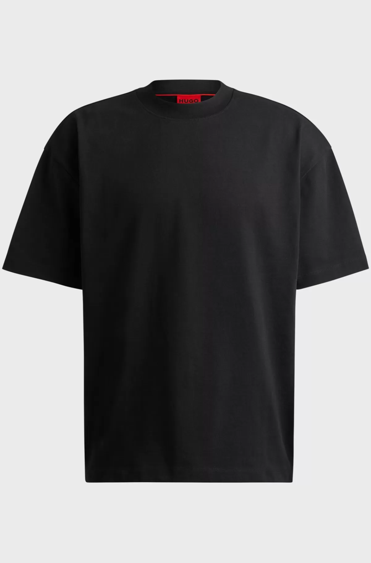 HUGO BOSS All-gender T-shirt Med Oversize Fit I Bomuld Og Med Logomærkat Sort Discount