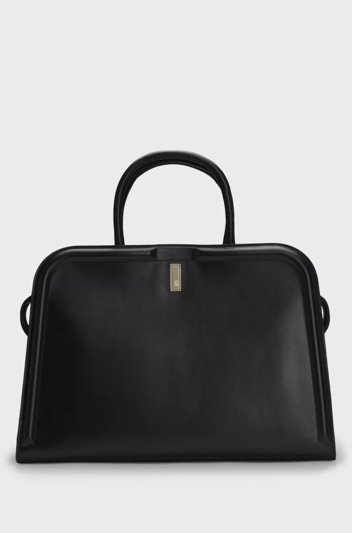 HUGO BOSS Ariell Tote Bag I Læder Med Udtagelig Pouch Sort New