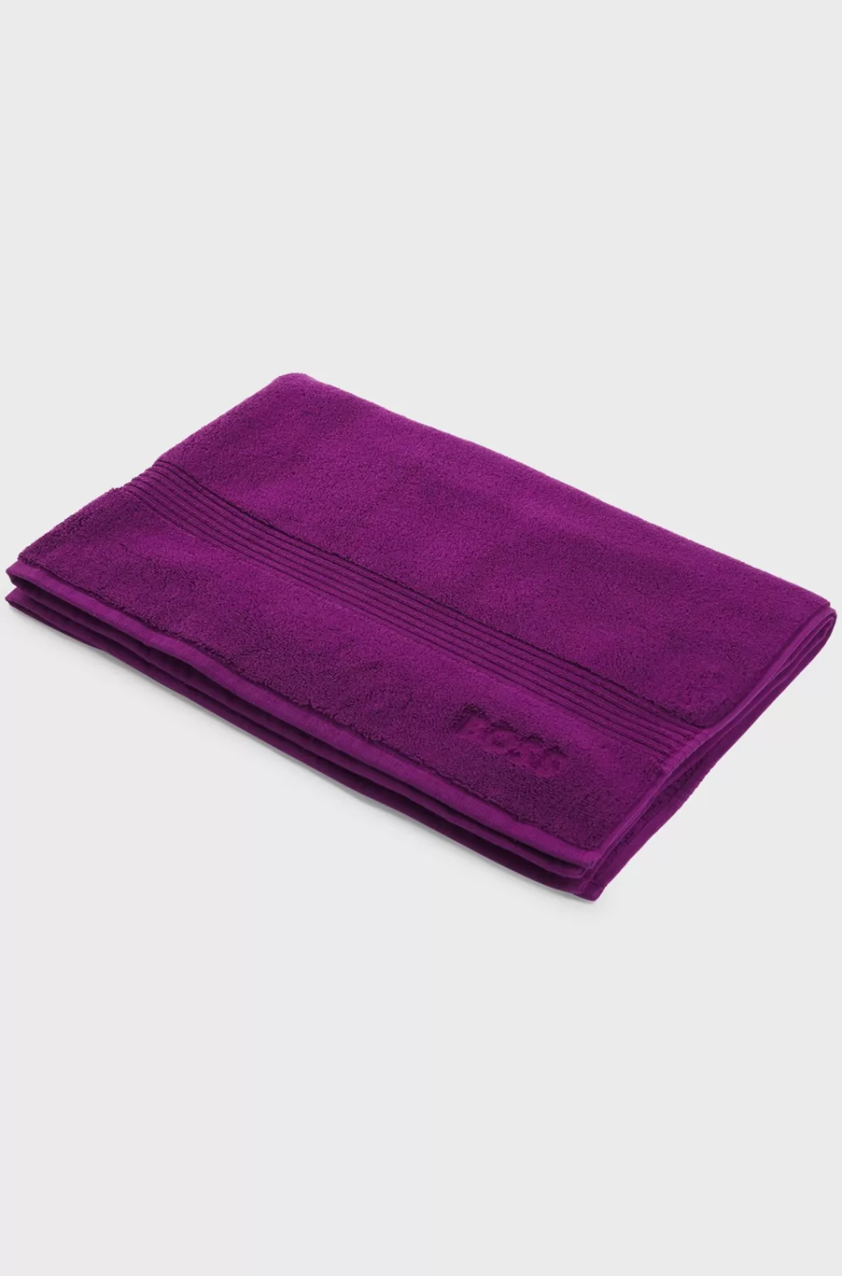 HUGO BOSS Bademåtte Med Logo I ægæisk Bomuld Lilla Best