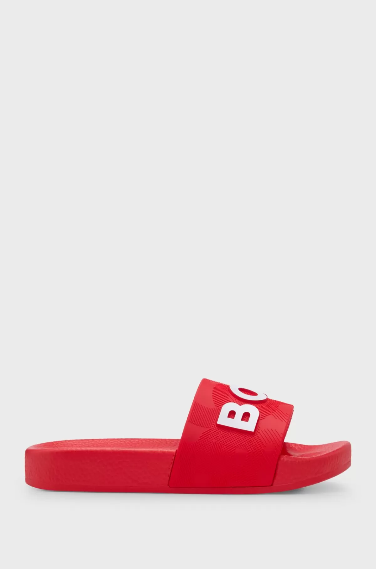 HUGO BOSS Badesandaler Med Kontrastlogoer Til Børn Rød Sale