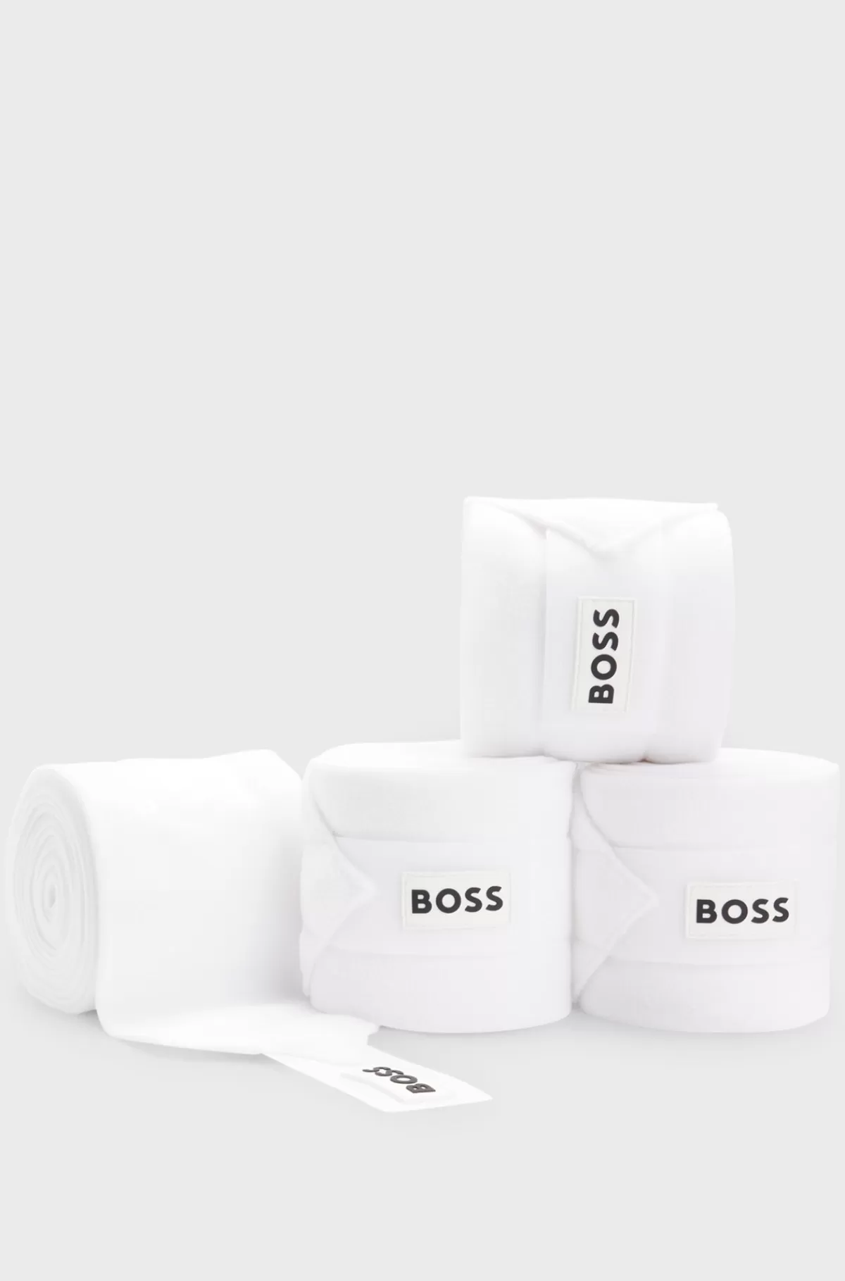 HUGO BOSS Bandager Til Hestesport Med Branding I Kontrastfarve Og Burrebåndslukning Hvid Fashion