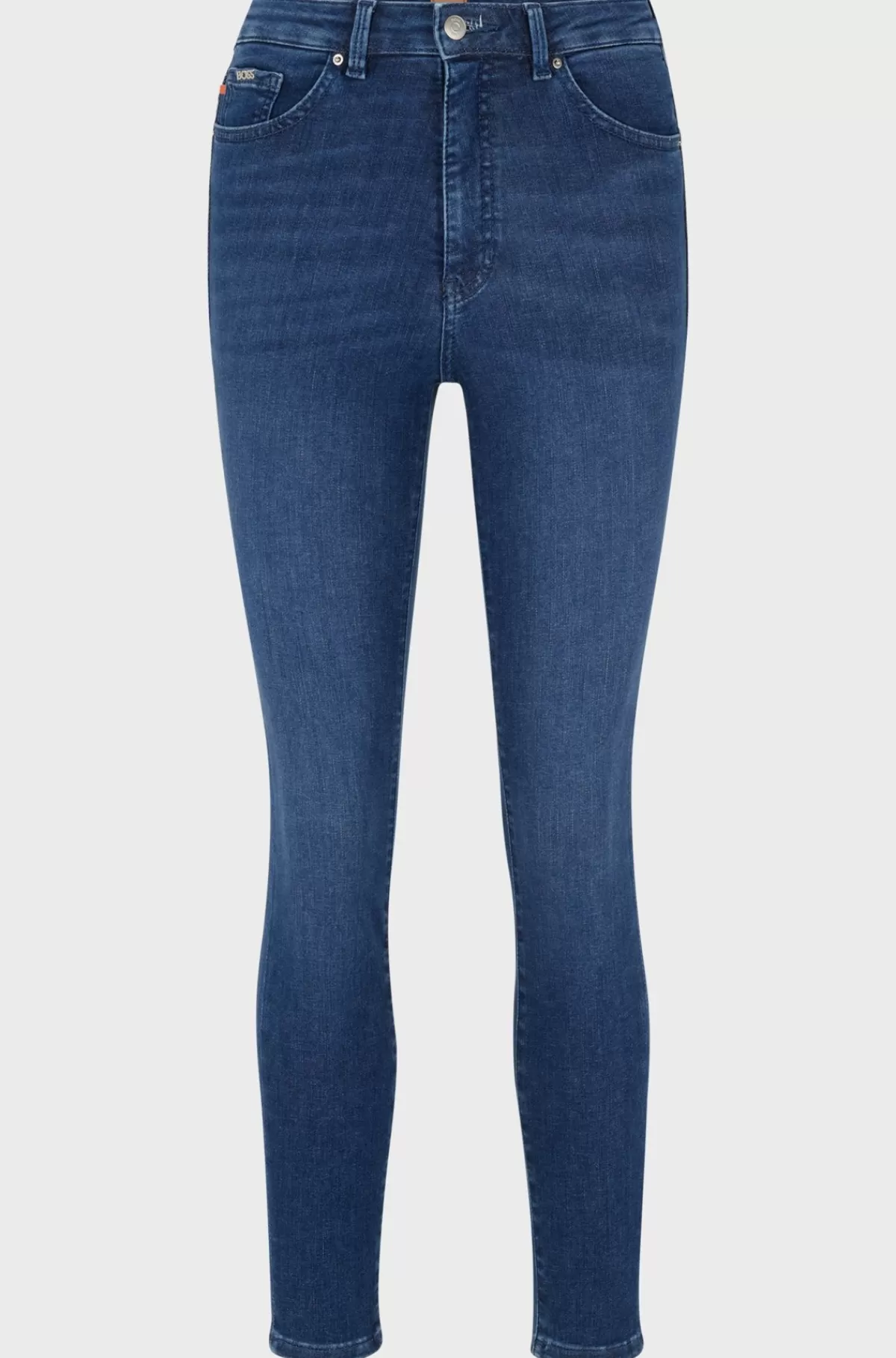 HUGO BOSS Behagelige Jeans Med Høj Talje I Denim Med Stræk Blå Best Sale