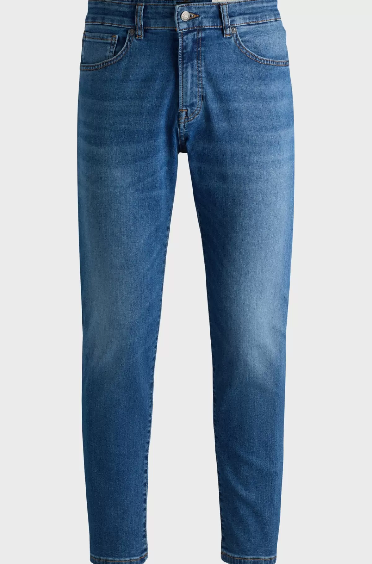 HUGO BOSS Jeans Med Tapered Fit I Blød Og Smidig Denim Blå Cheap