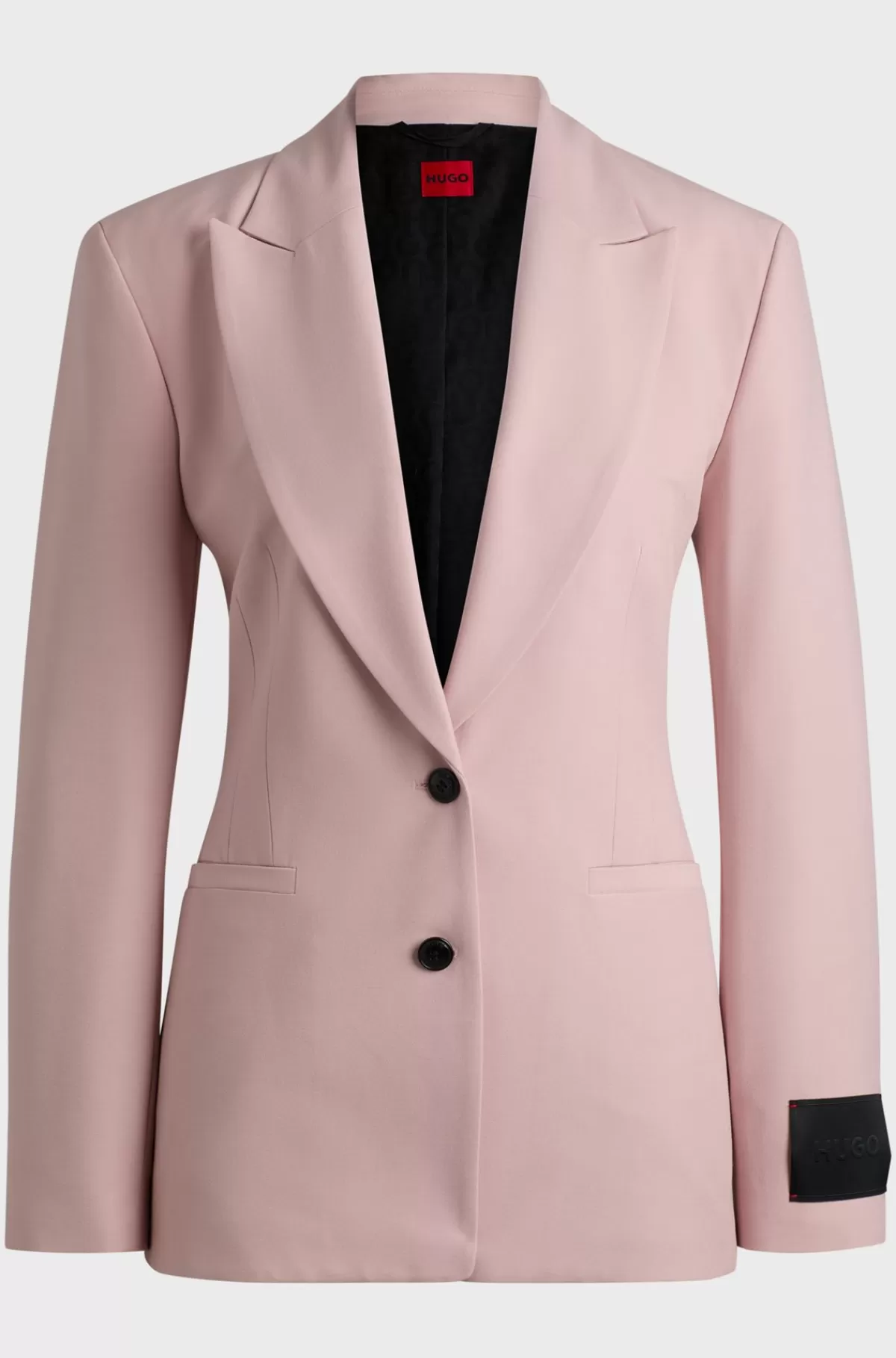 HUGO BOSS Blazer Med Slim Fit Og Timeglasfigur Samt Fuld For Lys pink New