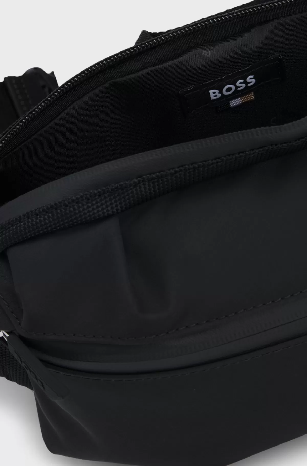 HUGO BOSS Bæltetaske Med Håndtag Og Logodetalje Sort New