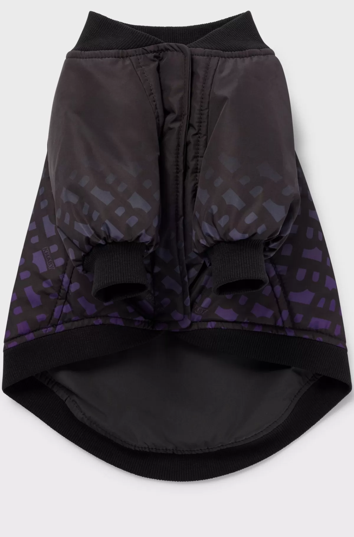 HUGO BOSS Bomberjakke Til Hunde Med Monogrammer I Aftagende Farve Sort Outlet