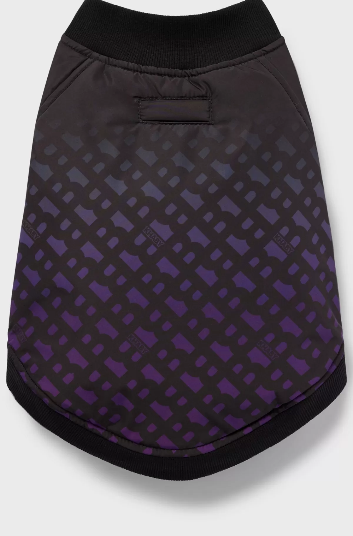 HUGO BOSS Bomberjakke Til Hunde Med Monogrammer I Aftagende Farve Sort Outlet