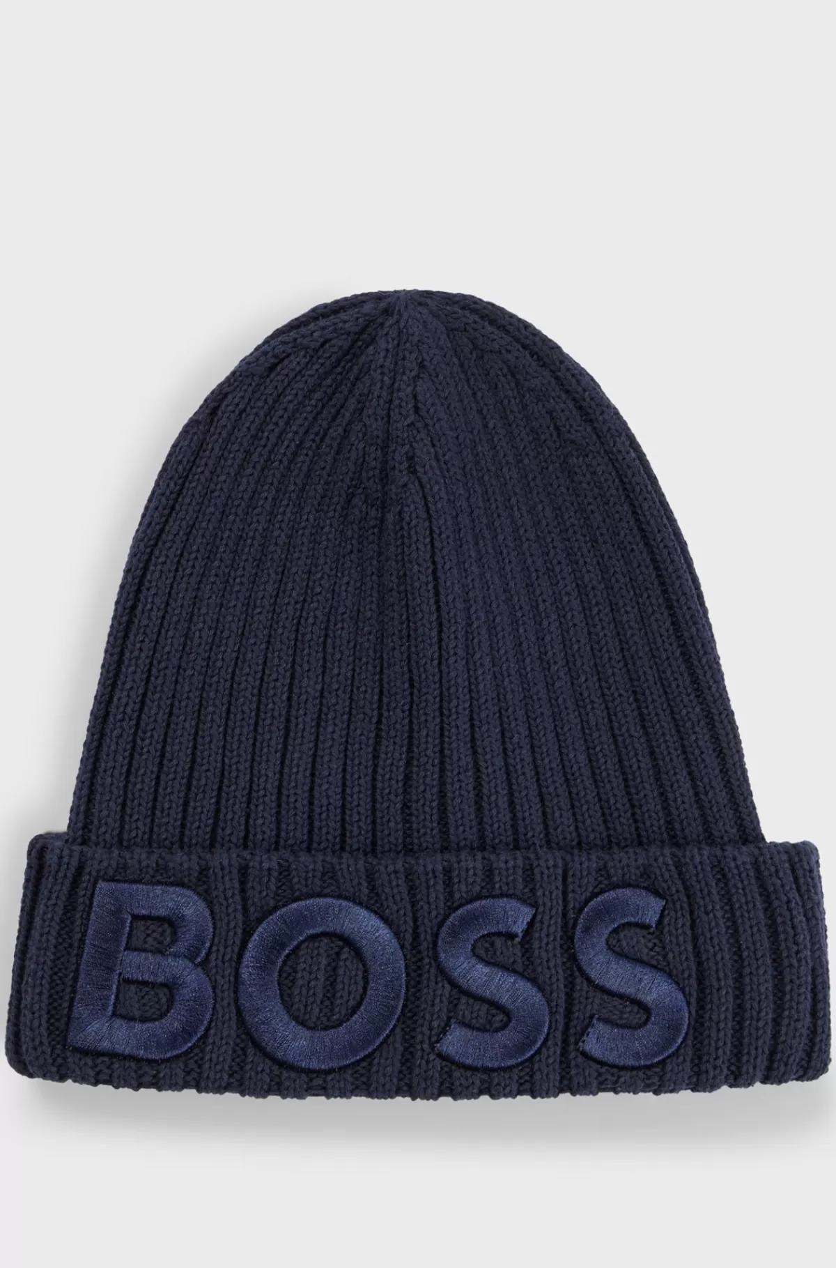HUGO BOSS Bomuldshue Med Broderet 3D-logo Til Børn Mørkeblå Hot