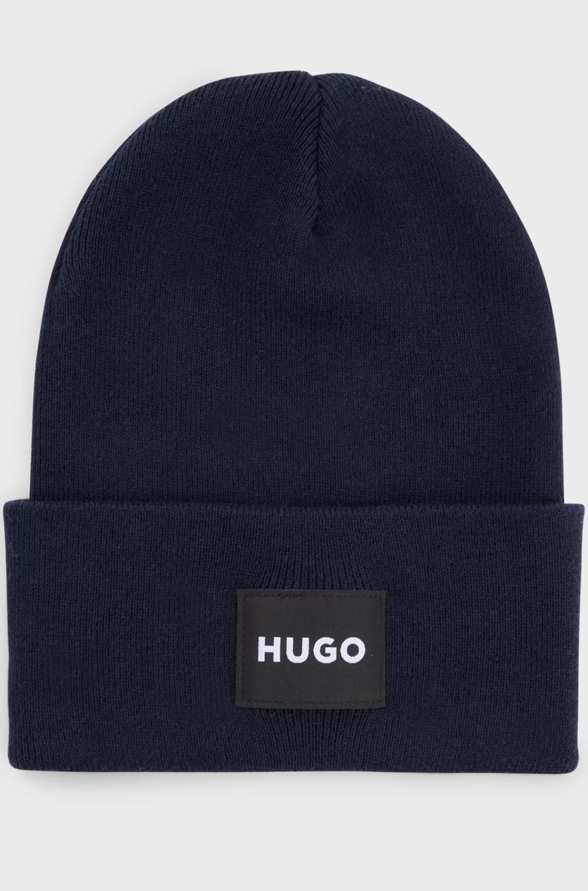 HUGO BOSS Bomuldshue Med Logomærkat Mørkeblå Store