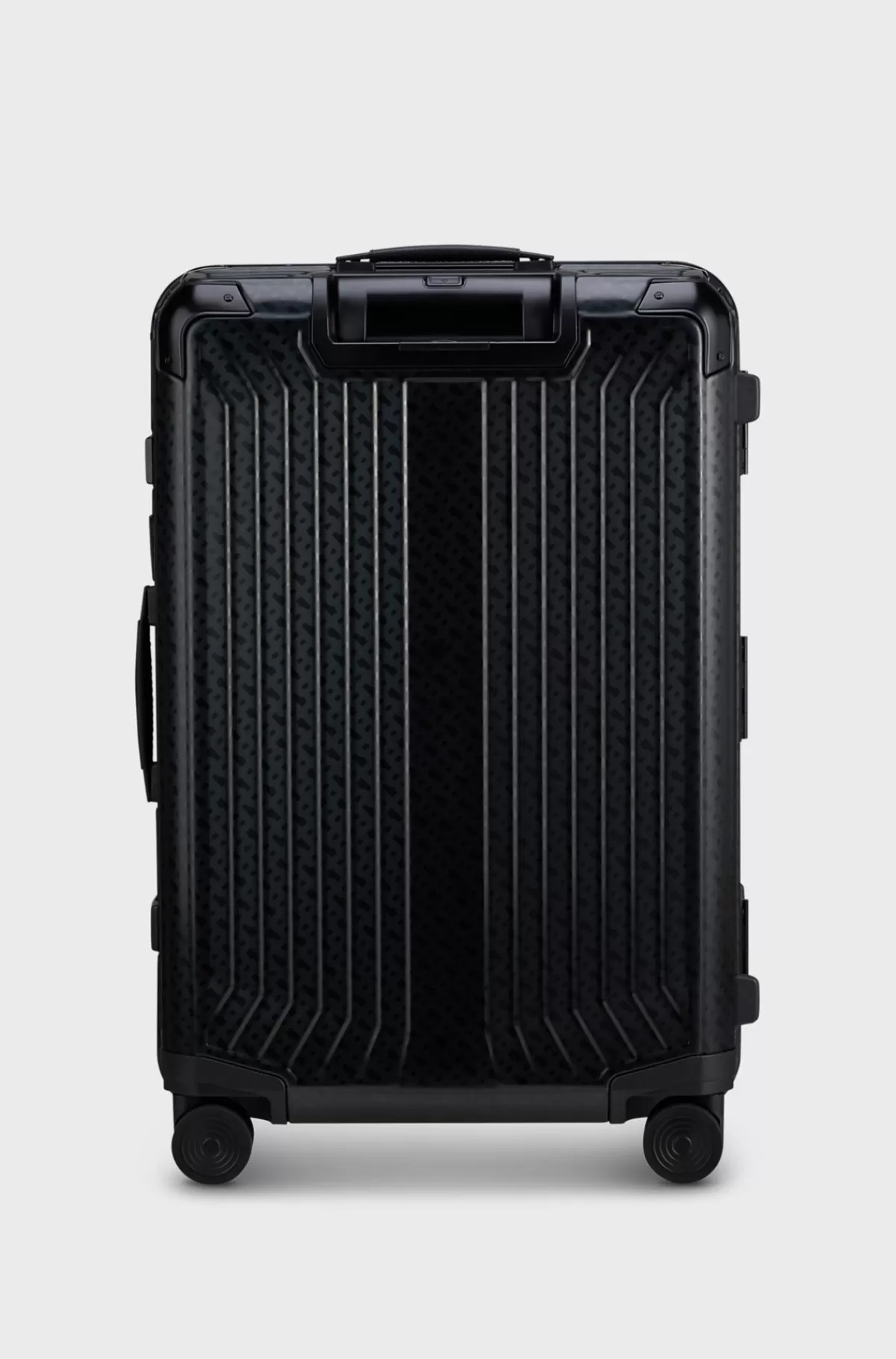 HUGO BOSS BOSS | Samsonite-kuffert På 71L I Anodiseret Aluminium Sort Online