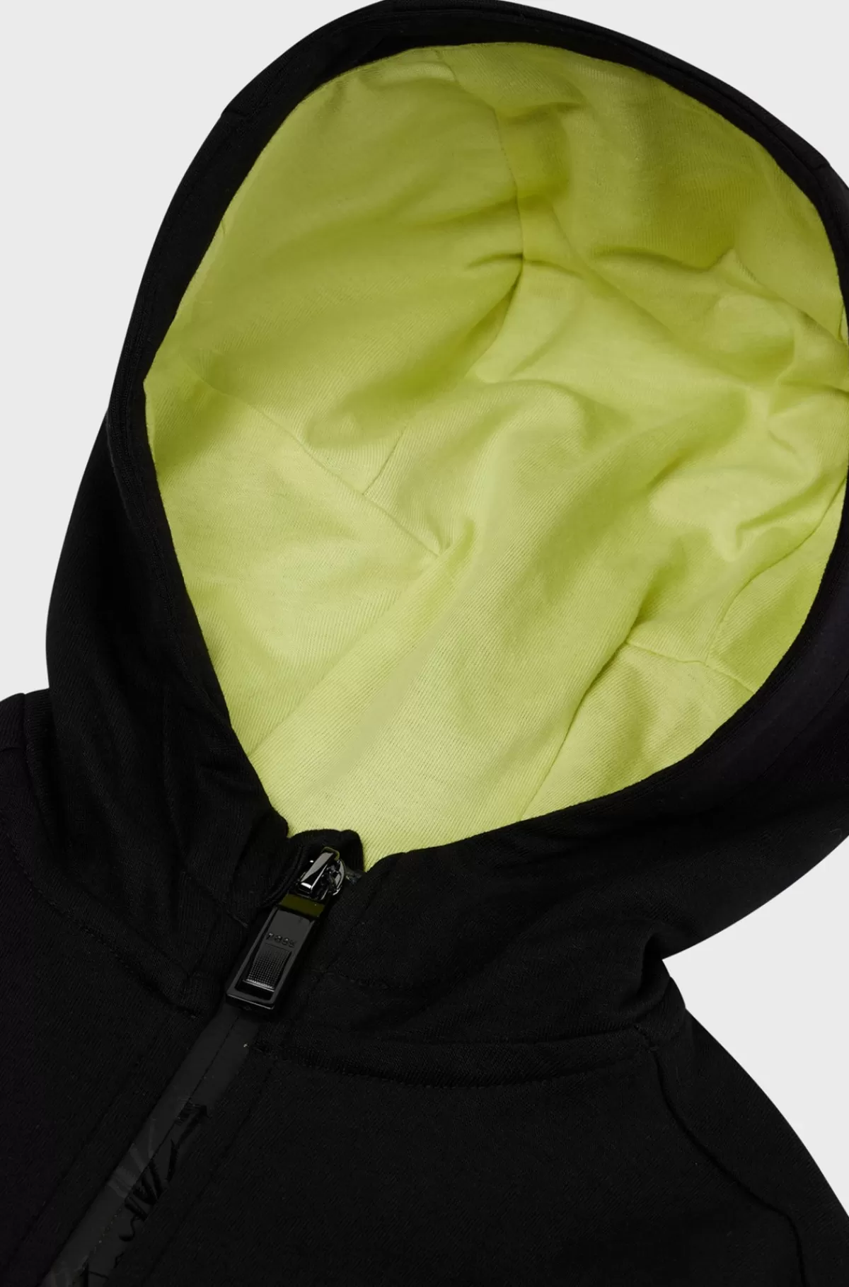 HUGO BOSS BOSS X AJBXNG En Jakke Til Drenge Med Hætte, Lynlås Og Logotryk Sort Cheap