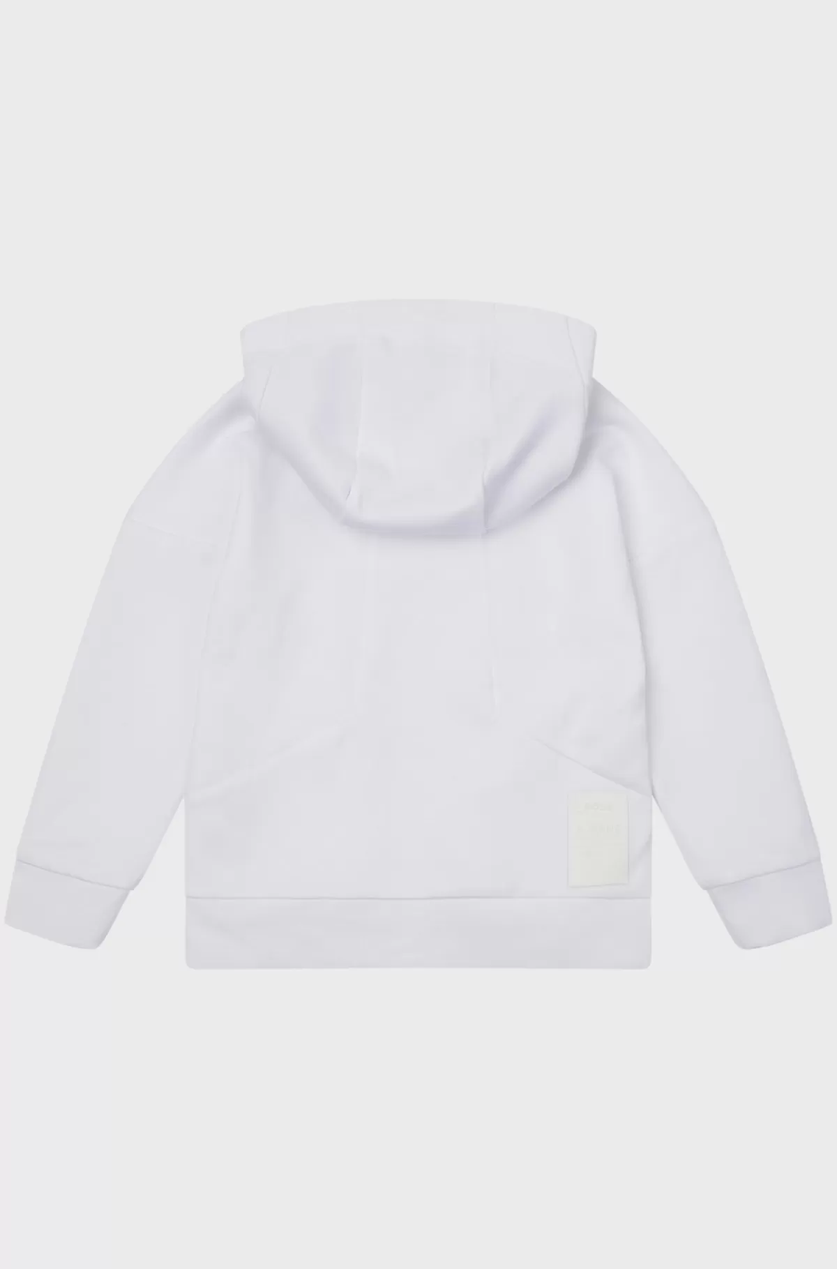 HUGO BOSS BOSS X AJBXNG Hættetrøje Til Drenge I Bomuldsblanding Med Eksklusivt Logotryk Hvid Best Sale