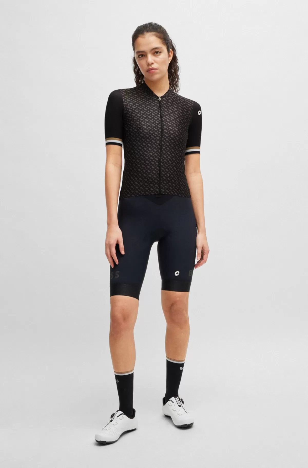 HUGO BOSS BOSS X ASSOS Træningstrøje Med Baglommer Med Stræk Til Sikker Opbevaring Af Småting Sort Clearance