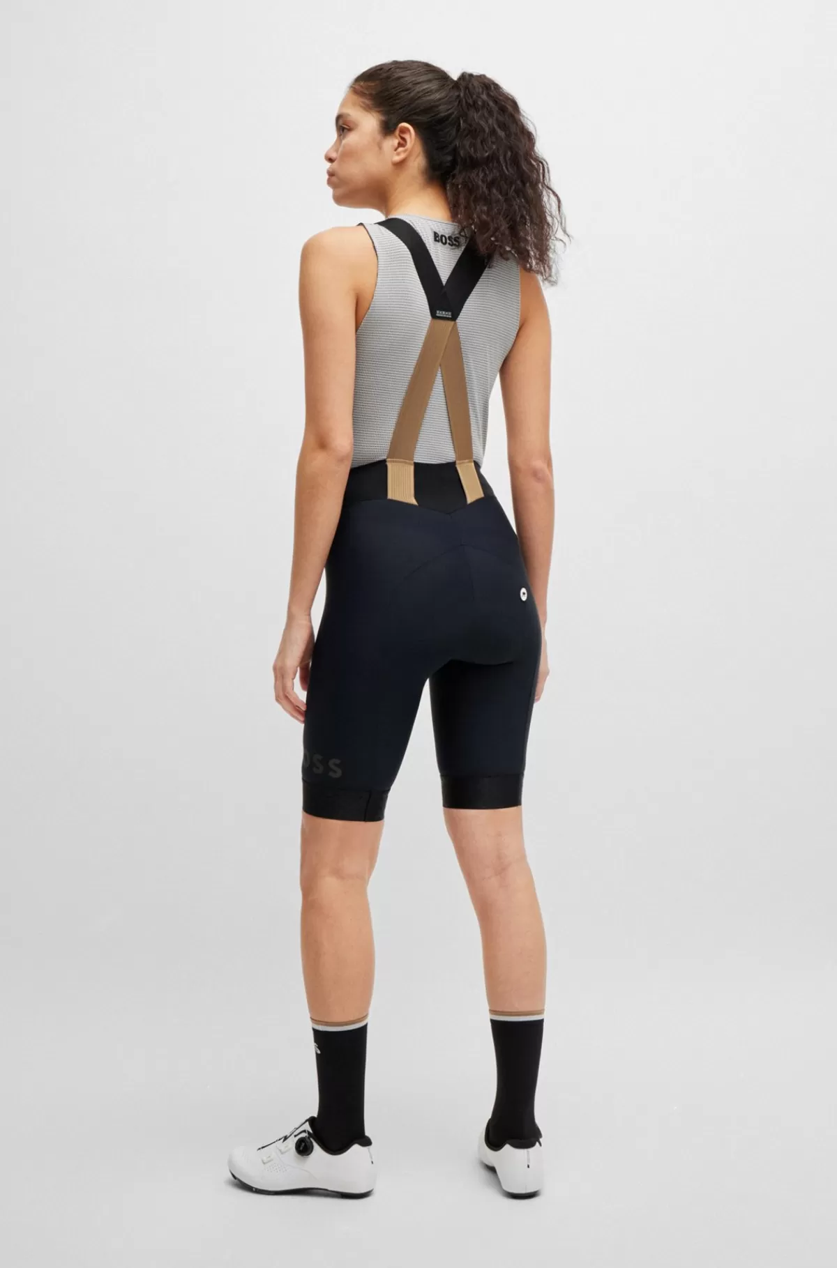 HUGO BOSS BOSS X ASSOS X-frame-cykelshorts Med Seler Og Stødabsorberende Skumindlæg Sort Store