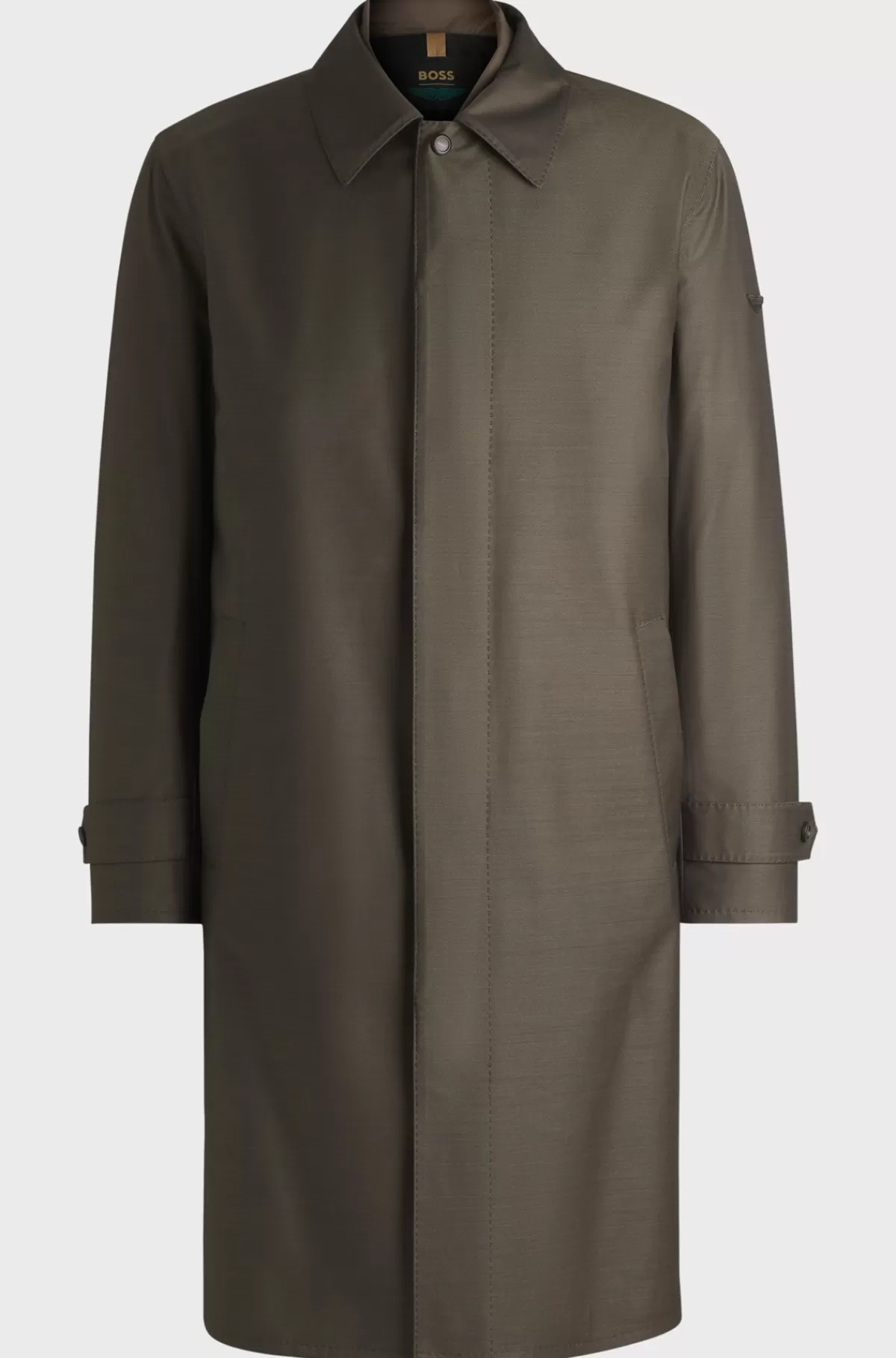 HUGO BOSS BOSS X ASTON MARTIN-frakke I Uldblanding Med Aftagelig Inderjakke Kaki Store