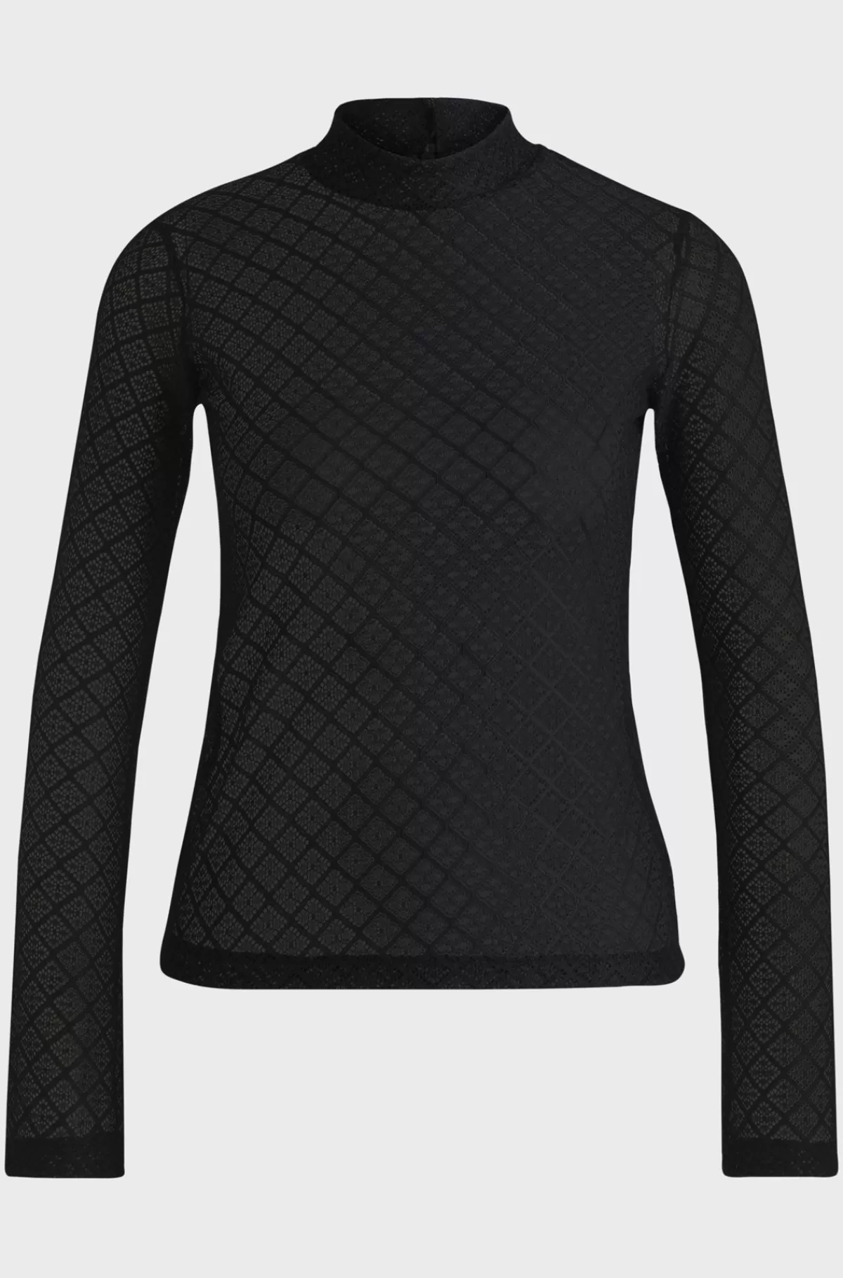 HUGO BOSS BOSS X Kinga Mathe-skjorte Med Lange ærmer I , Mønstret Blondestof Sort Shop