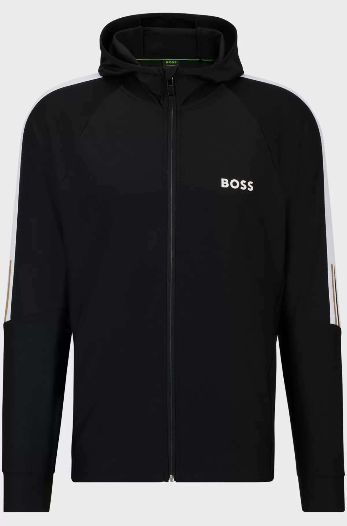 HUGO BOSS BOSS X MATTEO BERRETTINI Lynlåstrøje Med Regular Fit Og Signaturstribet Grafik Sort Sale