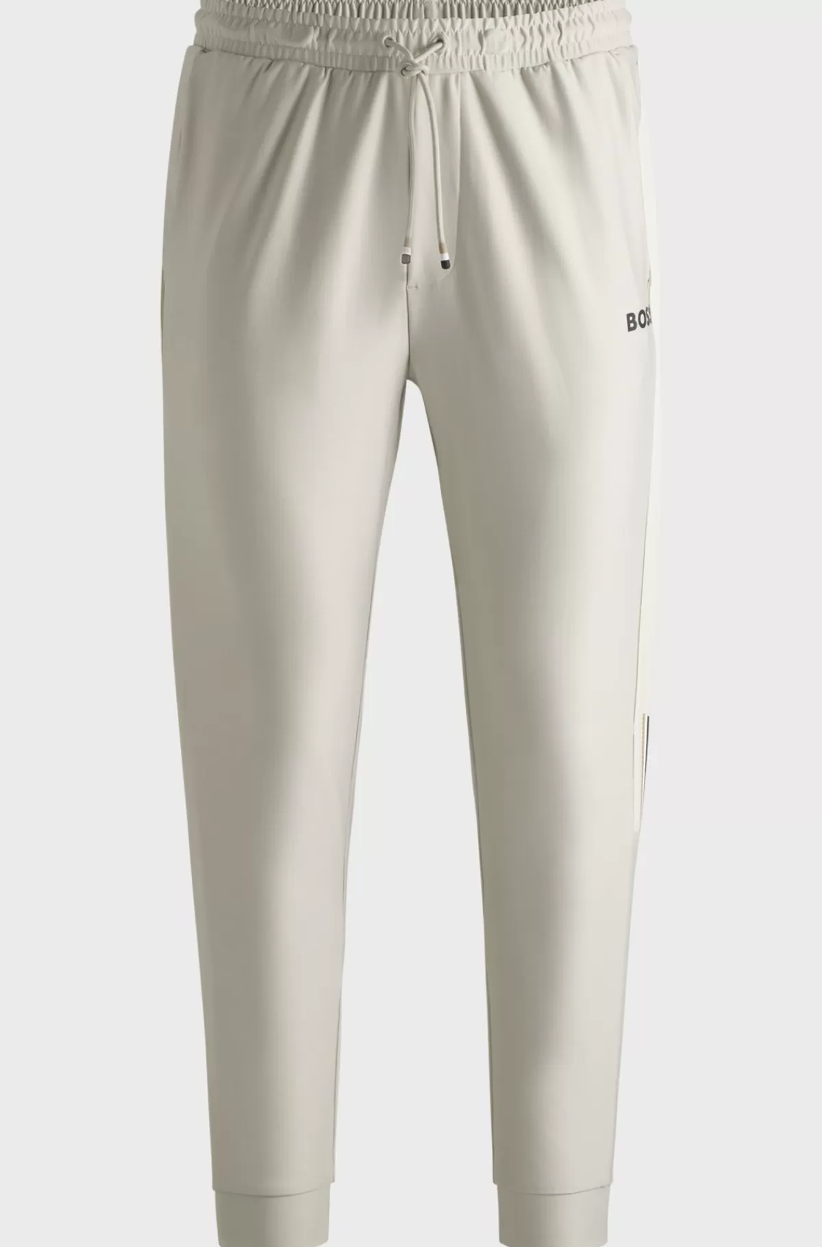 HUGO BOSS BOSS X Matteo Berrettini-tracksuit-bukser Med Kontrastkantbånd Og Branding Naturlig Shop