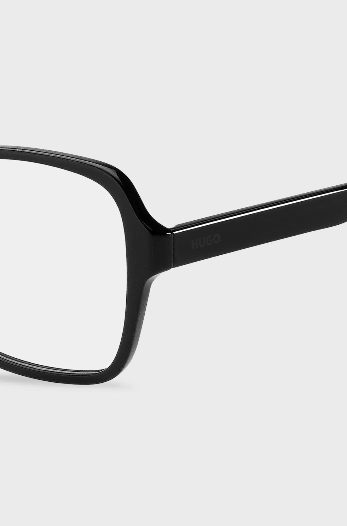 HUGO BOSS Briller Med Styrke I Acetat Med Brandede Tindinger Sort Best Sale