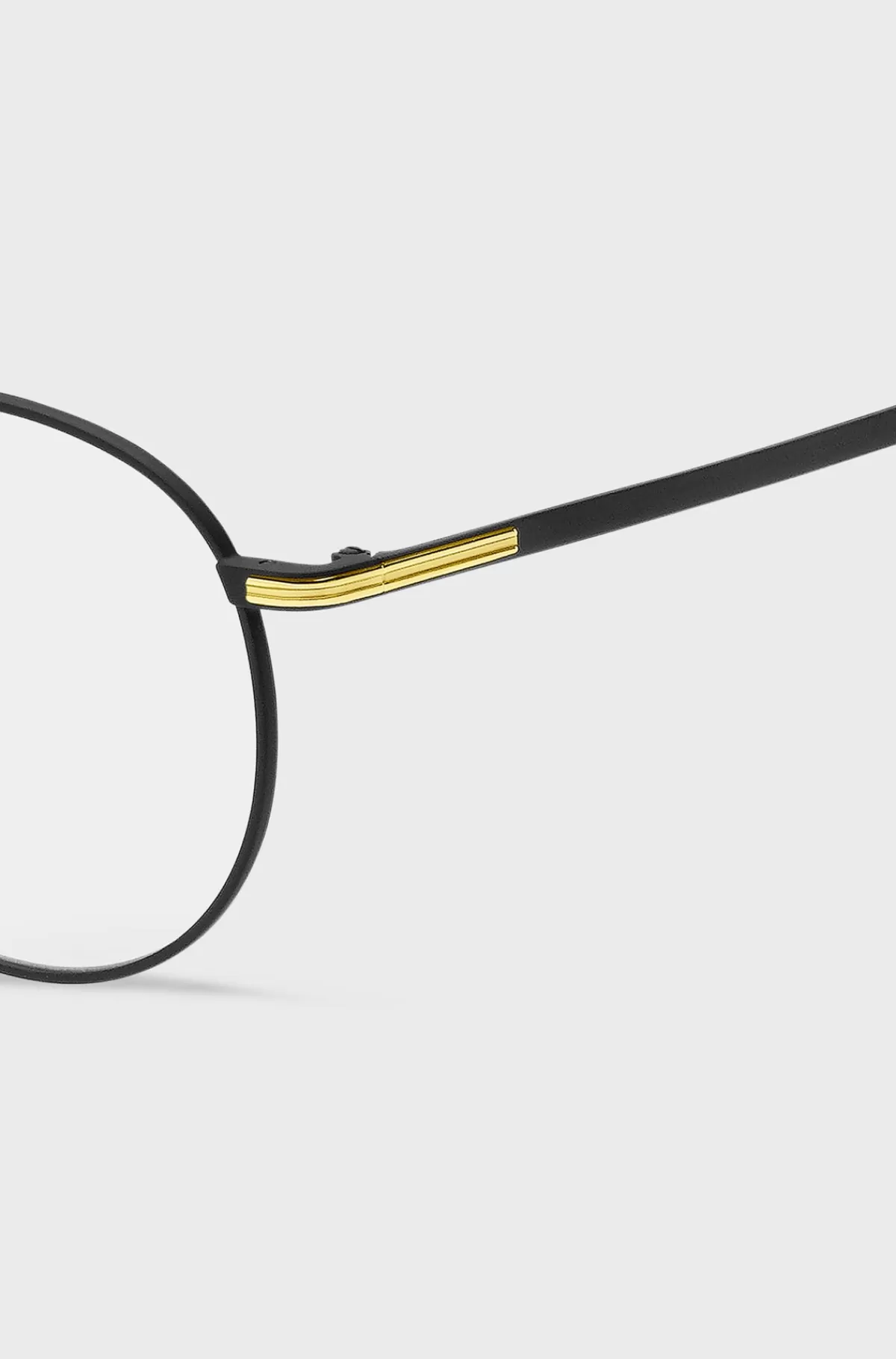 HUGO BOSS Briller Med Styrke I Stål Og Signaturmetal Sort Online