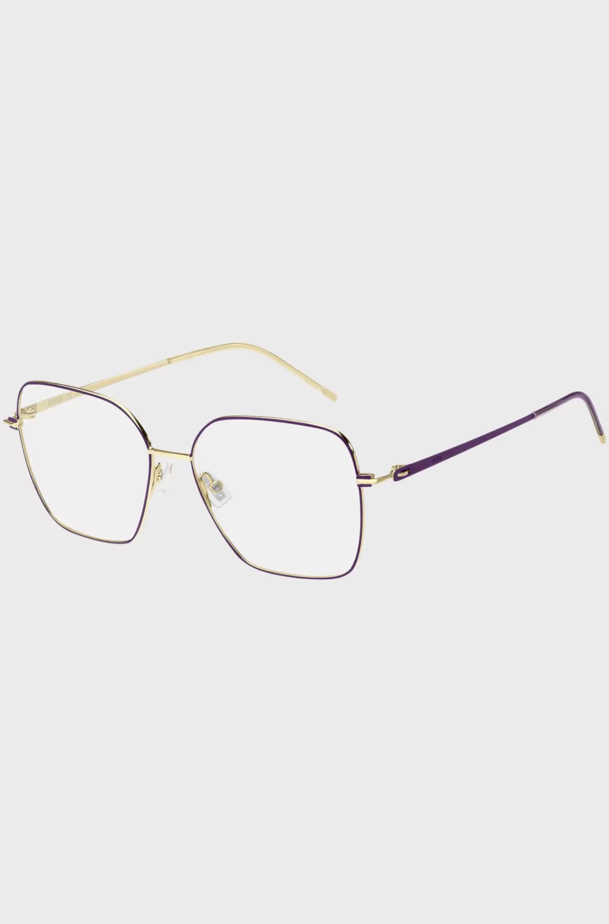 HUGO BOSS Briller Med Styrke Med Stel I Guldnuance Og Detaljer Lilla Cheap