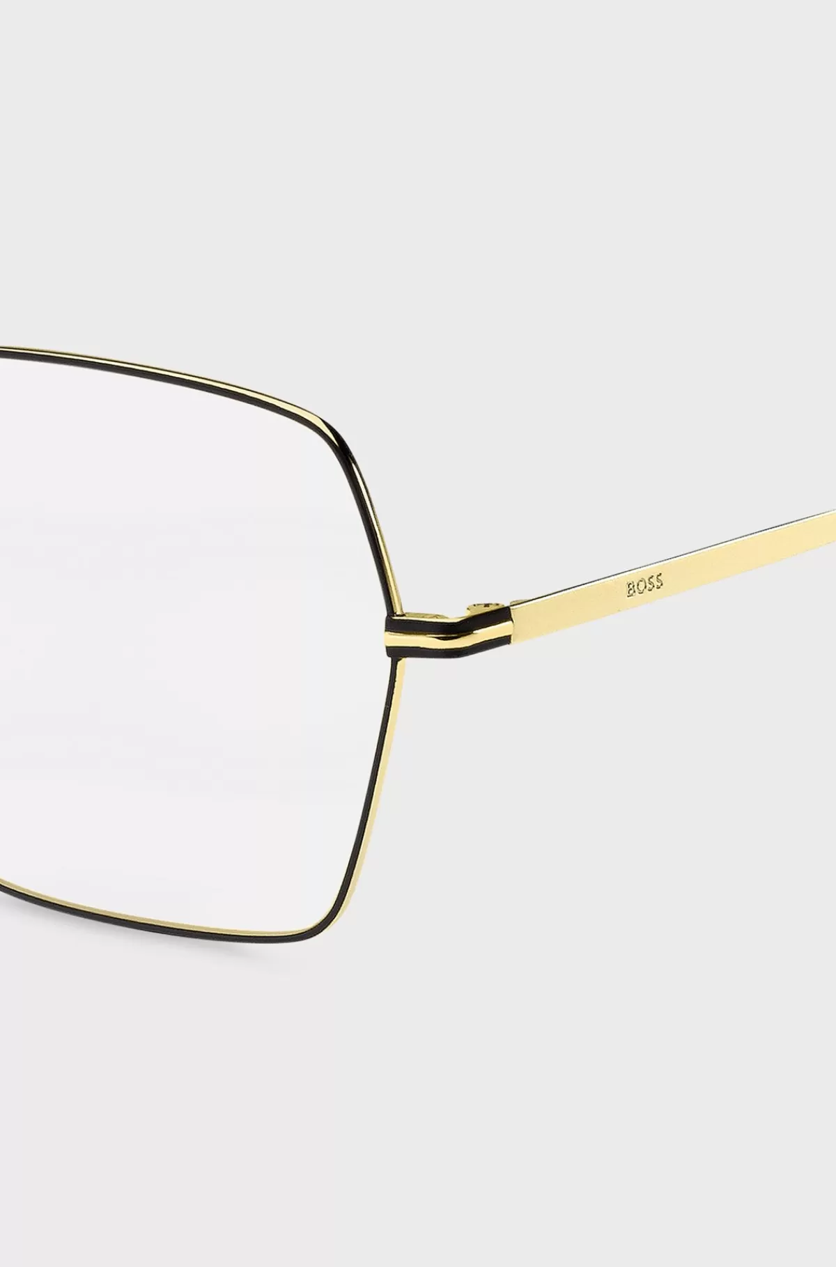 HUGO BOSS Brillestel Af Ultratyndt, tonet Stål Guld Flash Sale