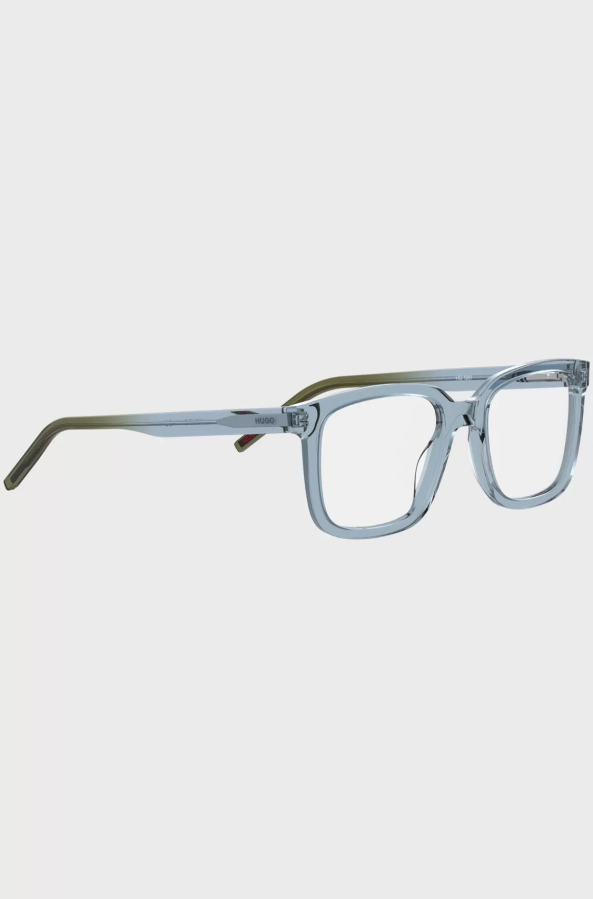 HUGO BOSS Brillestel Til Briller Med Styrke I Gennemsigtig Blå Og Grøn Acetat Lyseblå Discount