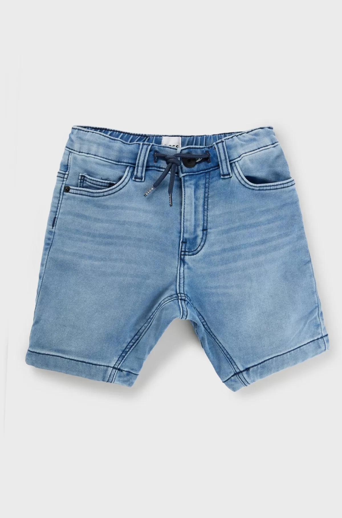HUGO BOSS Børneshorts Af Denim Med Stræk Og Træksnor I Taljen Mønstret Cheap