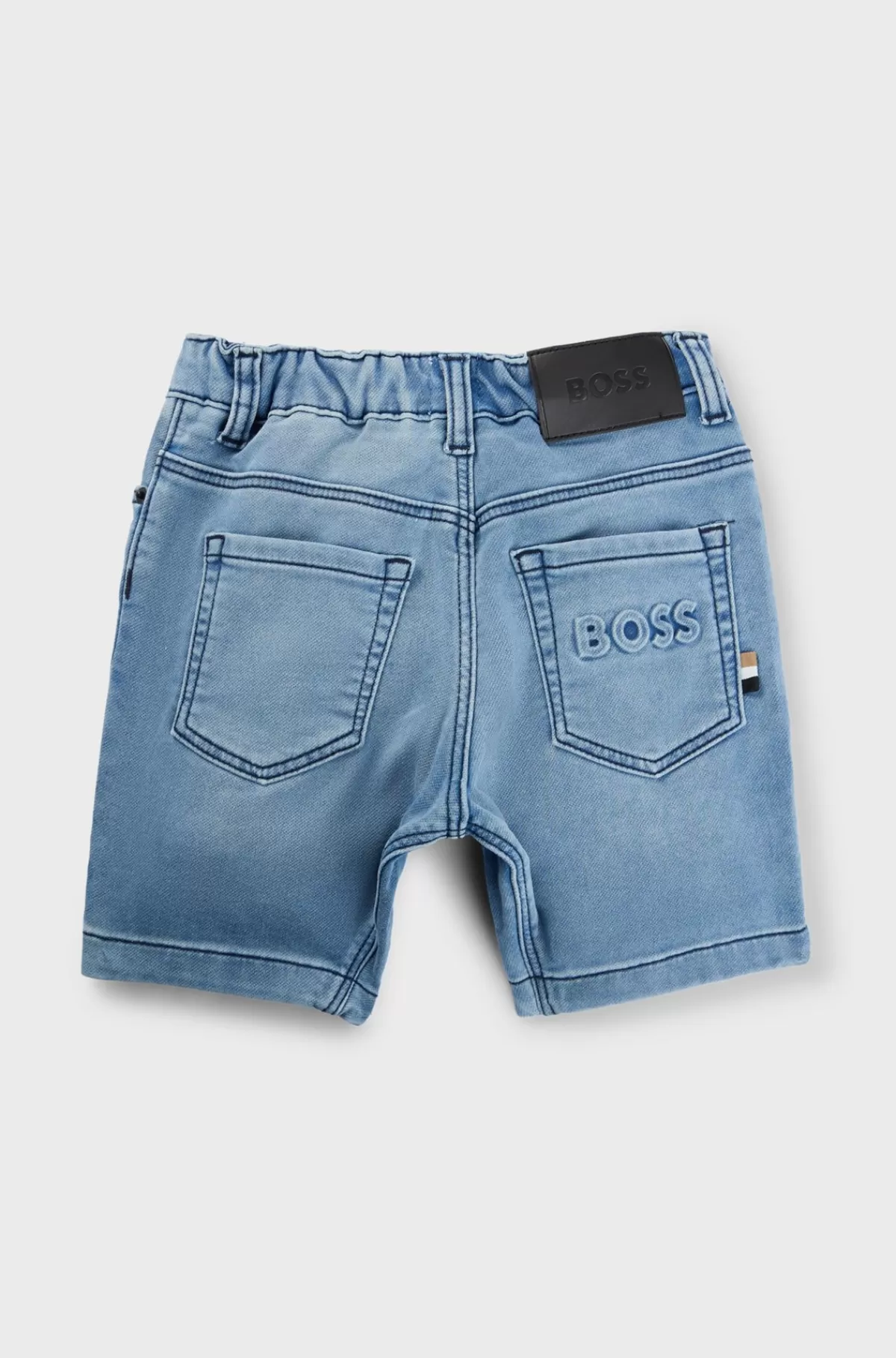 HUGO BOSS Børneshorts Af Denim Med Stræk Og Træksnor I Taljen Mønstret Cheap