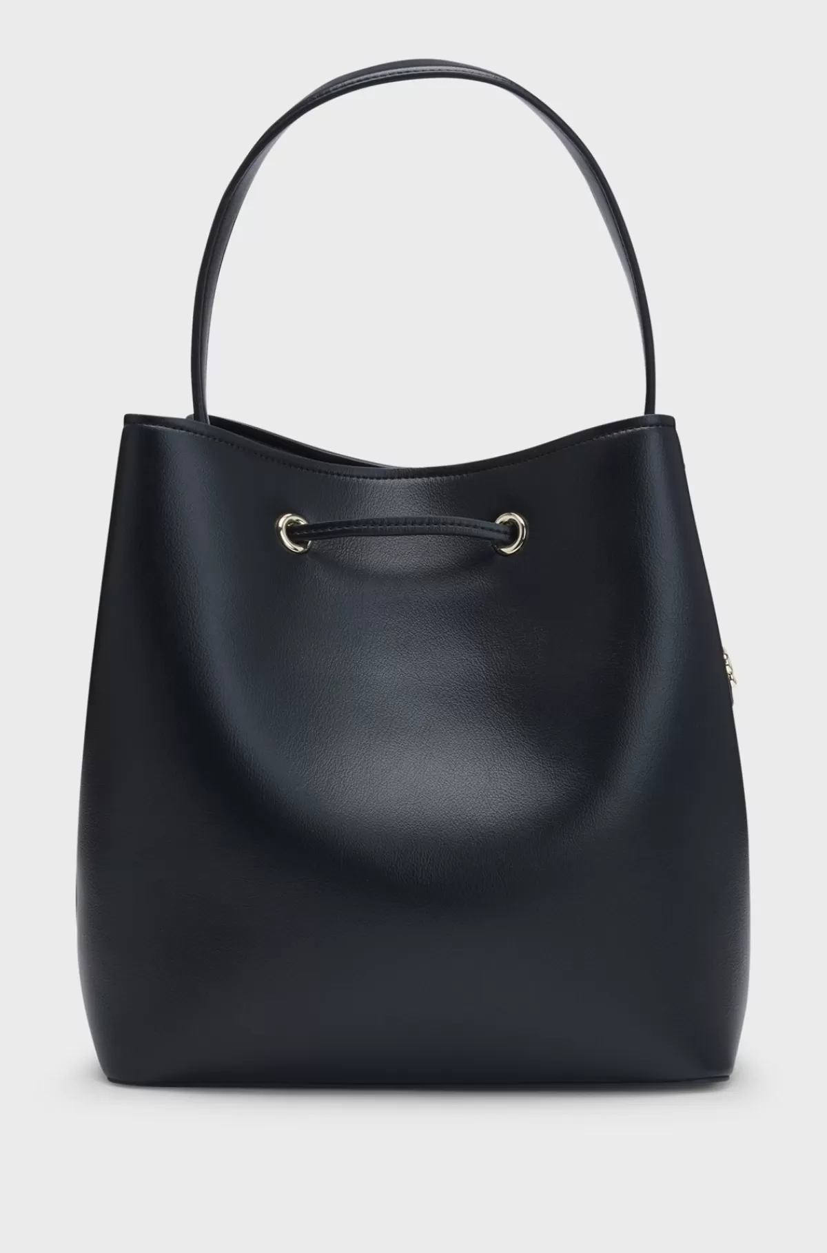 HUGO BOSS Bucket Bag I Imiteret Læder Med Dobbelt B-monogram Sort Cheap