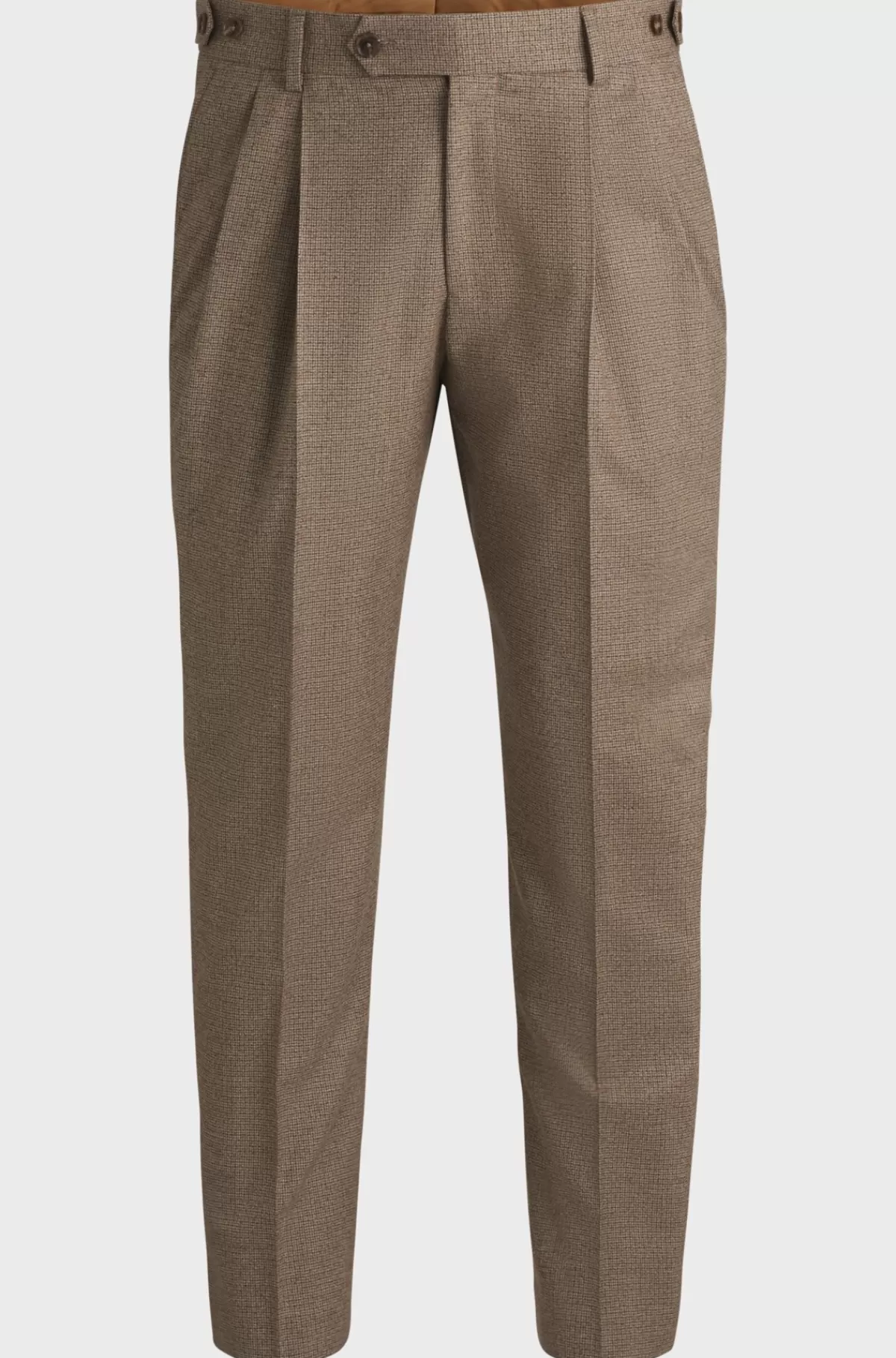 HUGO BOSS Bukser I Ternet Uld Med Stræk Fra BOSS SELECTED BY BECKHAM Lysebrun Sale