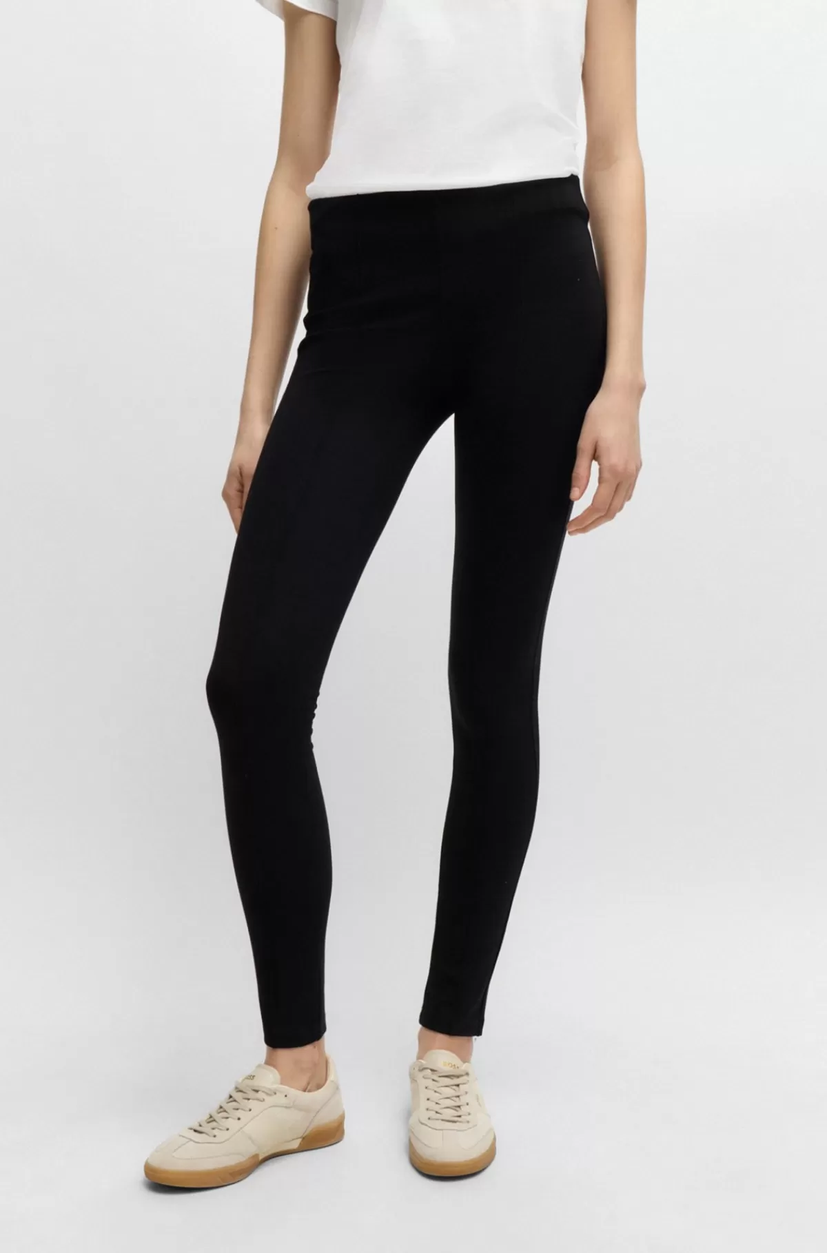 HUGO BOSS Bukser Med Extra Slim Fit I Jersey Med Stræk Sort Shop
