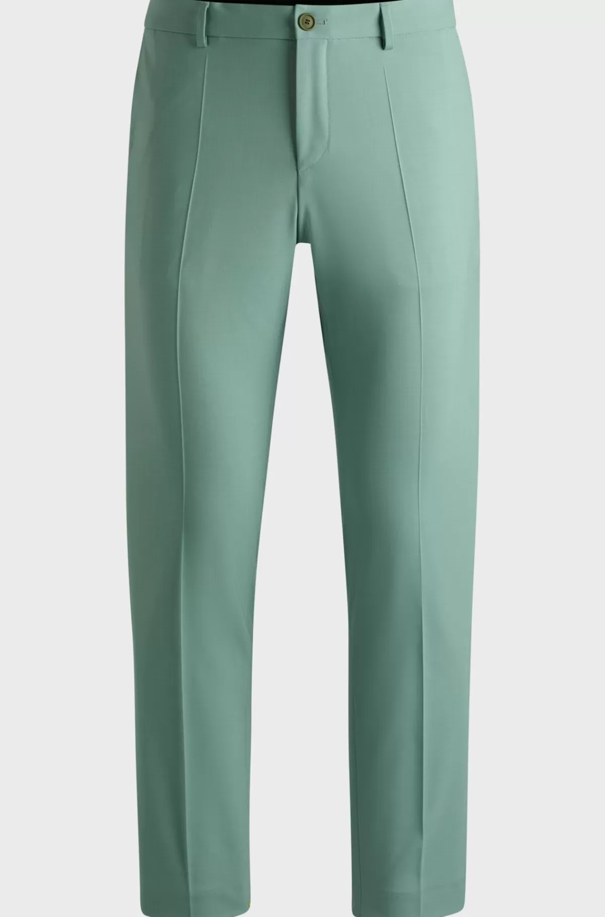 HUGO BOSS Bukser Med Moderne Fit I Performance-stof Af Uldblanding Med Stræk Lysegrøn Best