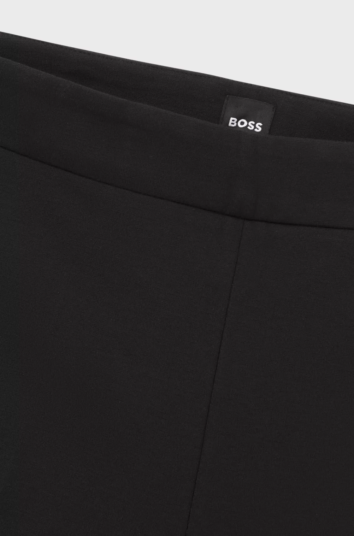 HUGO BOSS Bukser Med Regular Fit I Stof Med Stræk Og Tapered Ben Sort Sale