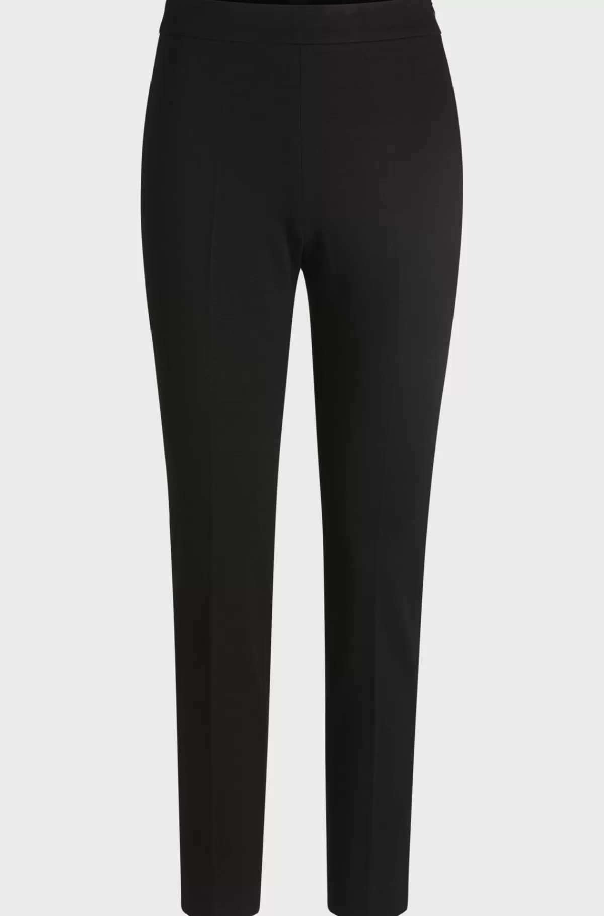 HUGO BOSS Bukser Med Regular Fit I Stof Med Stræk Og Tapered Ben Sort Sale