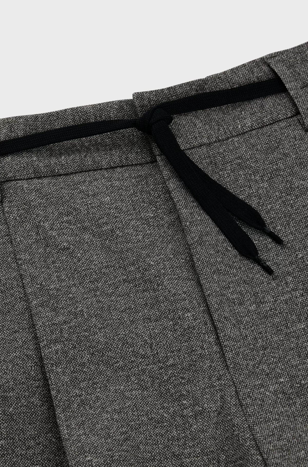 HUGO BOSS Bukser Med Slim Fit I Mønstret Jersey Med Performance-stræk Mørkebrun Outlet