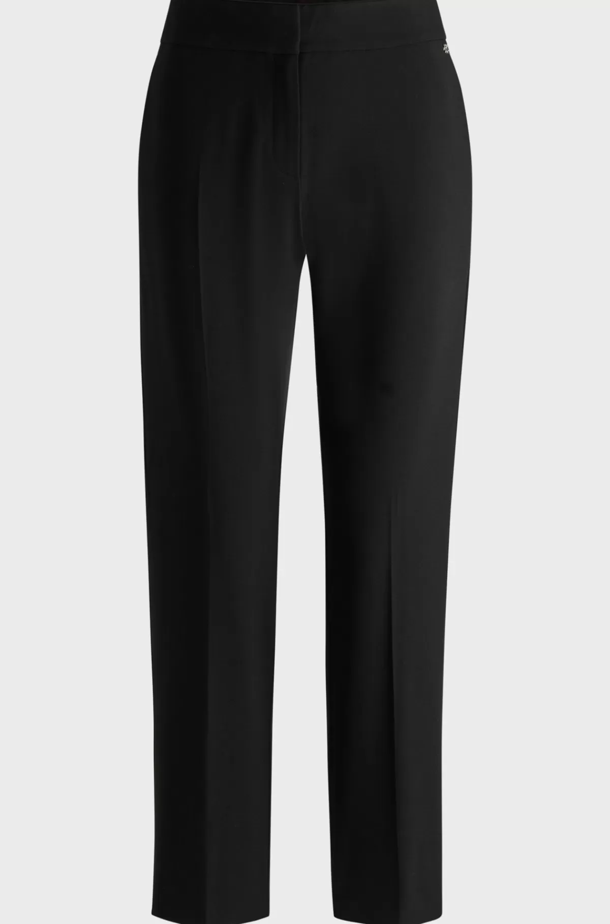 HUGO BOSS Bukser Med Slim Fit I Stof Med Stræk Og Med Logodetalje Sort Online