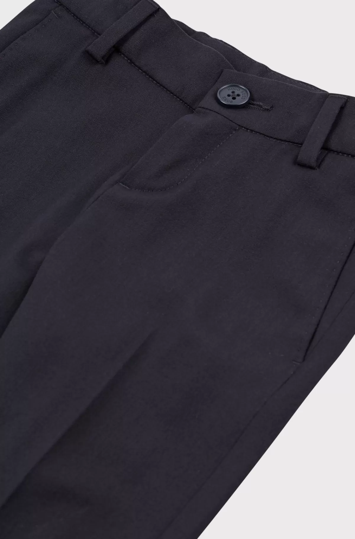 HUGO BOSS Bukser Til Drenge I Almindelig Pasform I Uld Med Stræk Mørkeblå Hot