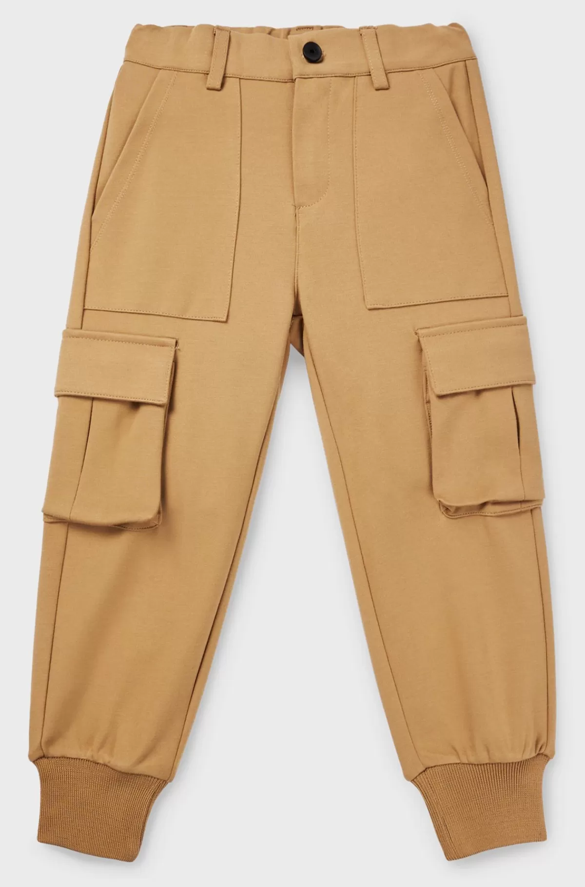 HUGO BOSS Cargobukser Til Børn Med Elastisk I Linningen Brun Clearance