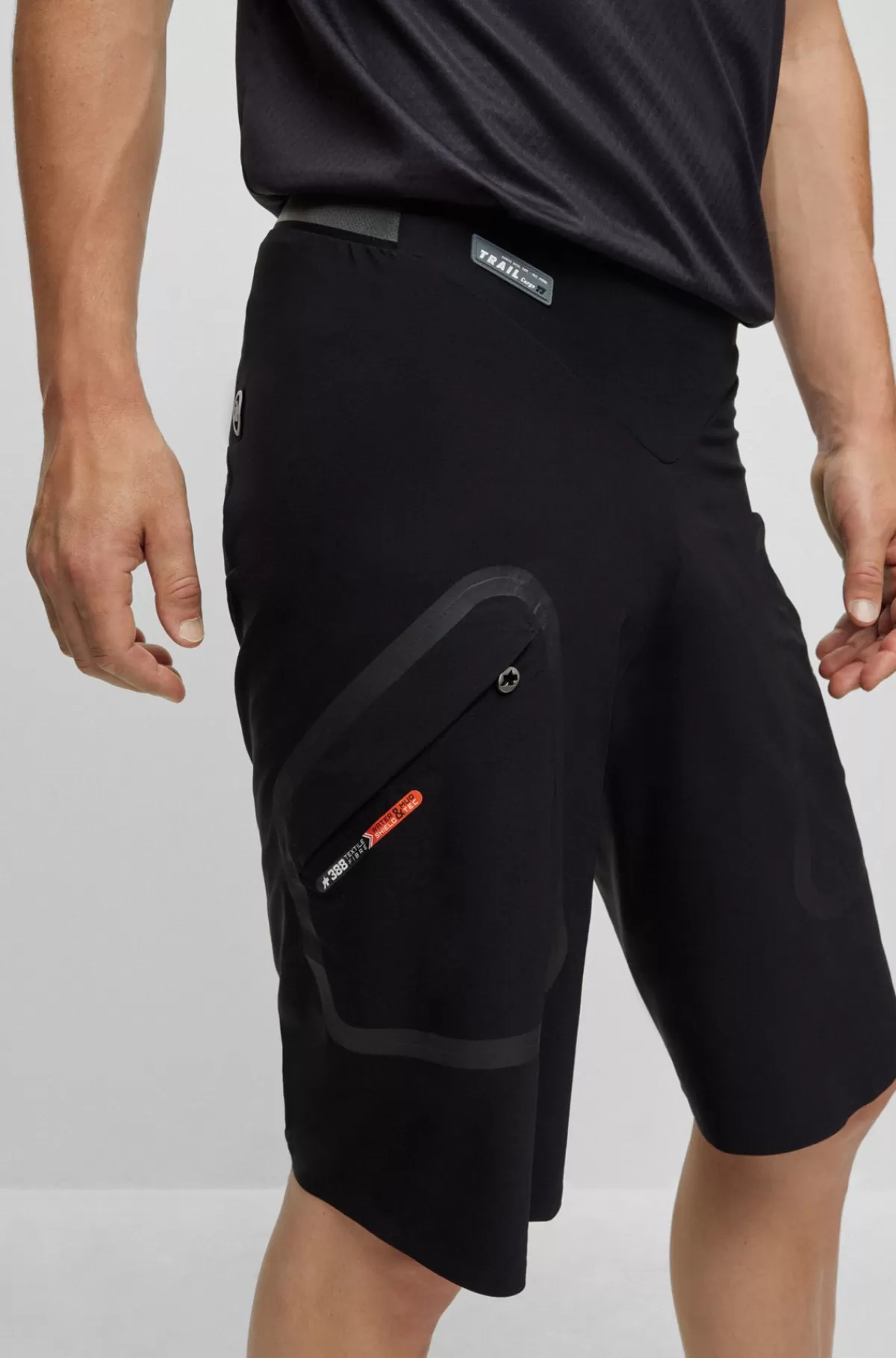 HUGO BOSS Cargoshorts Med Regular Fit Og Branding Fra BOSS X ASSOS Sort Flash Sale
