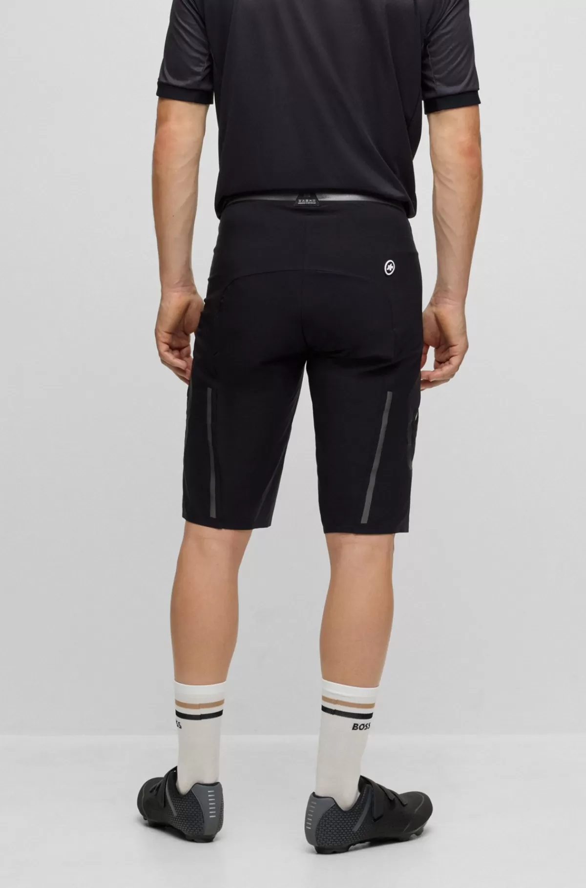 HUGO BOSS Cargoshorts Med Regular Fit Og Branding Fra BOSS X ASSOS Sort Flash Sale