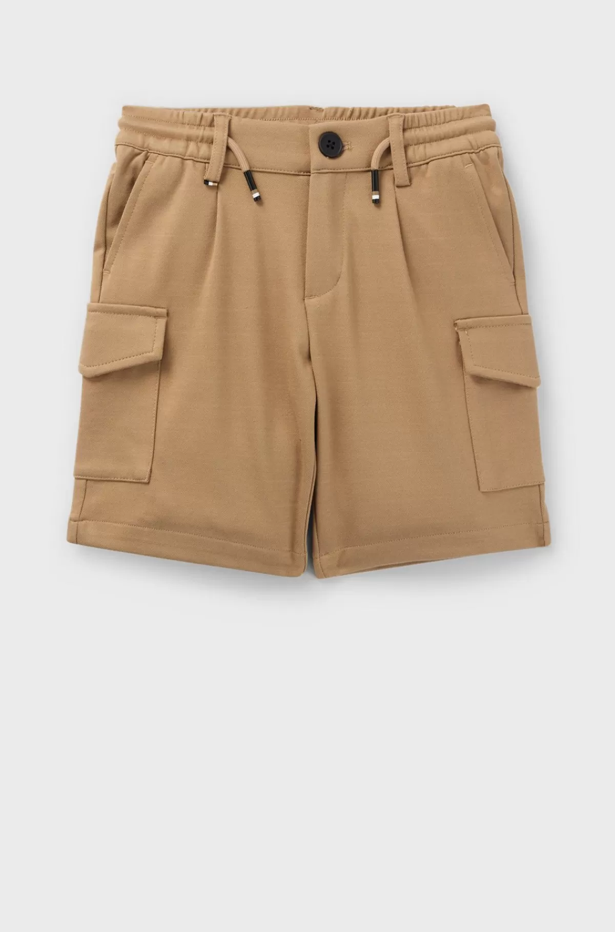 HUGO BOSS Cargoshorts Til Børn I Stof Med Stræk Med Snøre I Taljen Brun Cheap