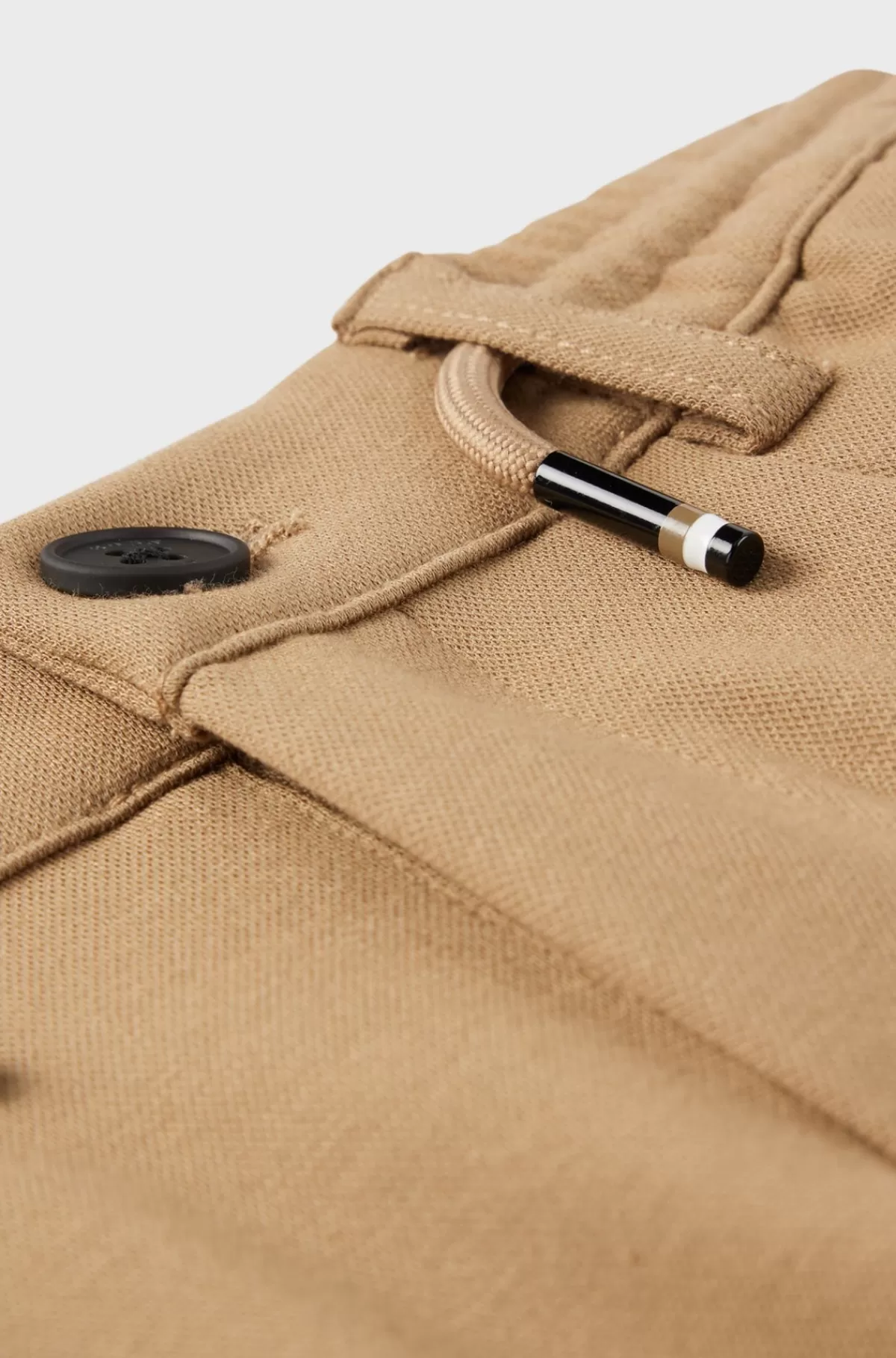 HUGO BOSS Cargoshorts Til Børn I Stof Med Stræk Med Snøre I Taljen Brun Cheap