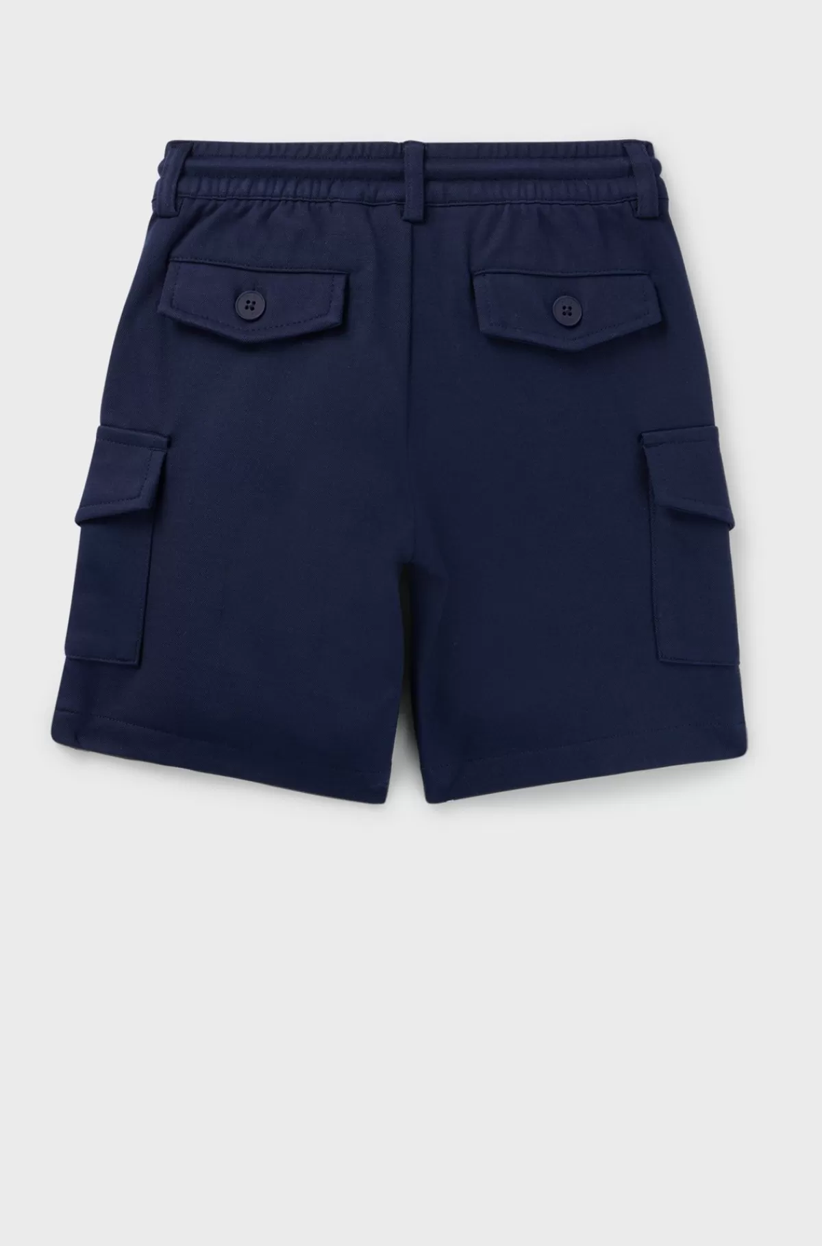 HUGO BOSS Cargoshorts Til Børn I Stof Med Stræk Med Snøre I Taljen Mørkeblå New