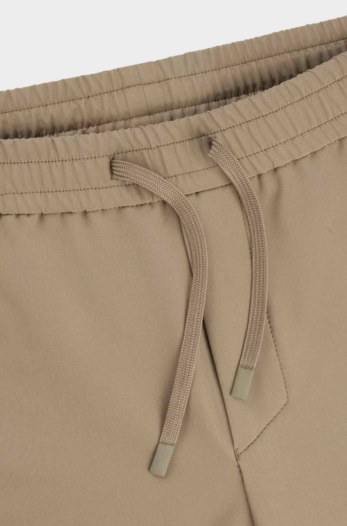 HUGO BOSS Chinos Med Tapered Fit I Strygelet Stof Med Stræk I Fire Retninger Brun New