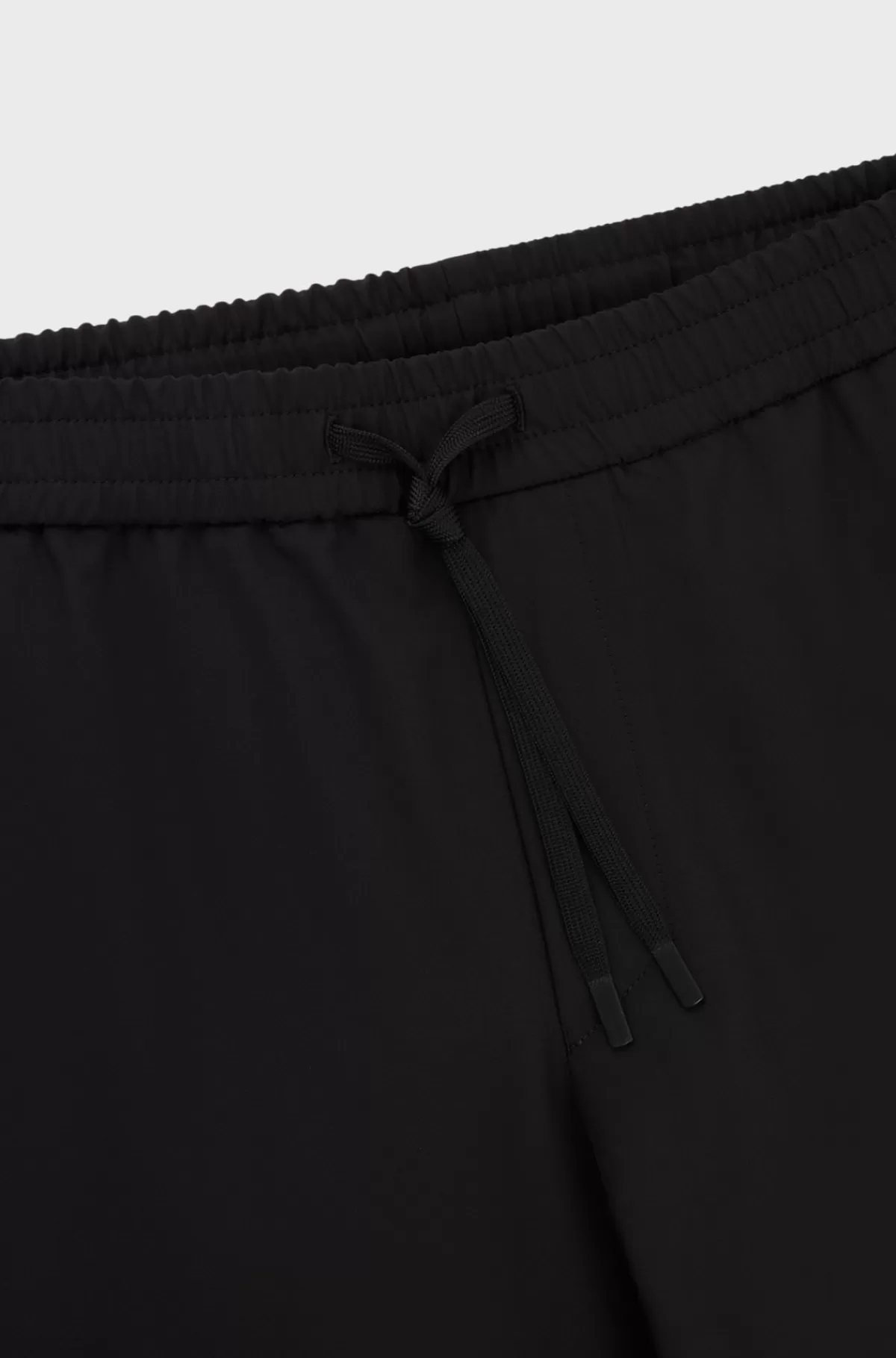 HUGO BOSS Chinos Med Tapered Fit I Strygelet Stof Med Stræk I Fire Retninger Sort Cheap