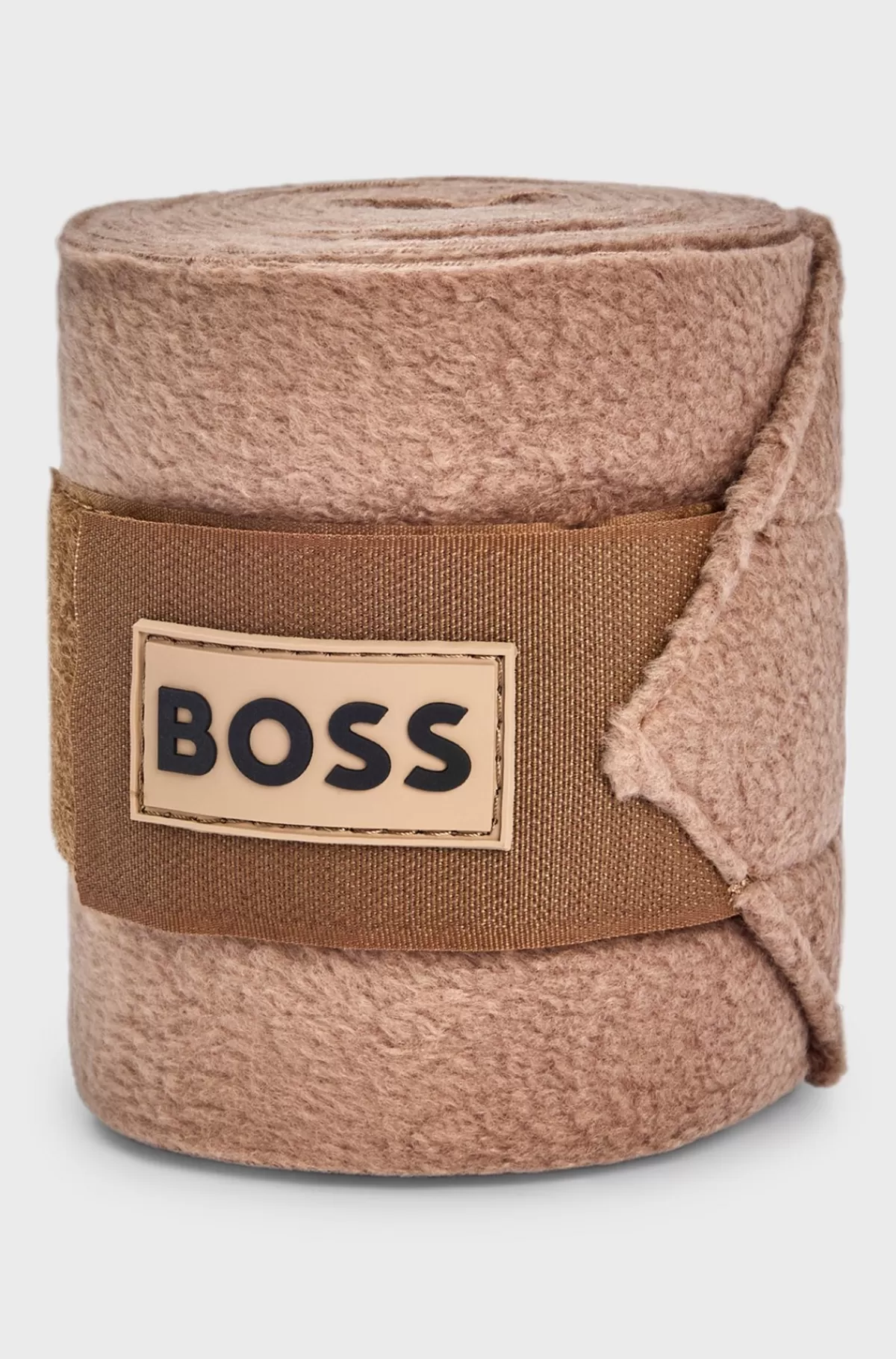 HUGO BOSS Circulationsbandager I Fleece Med Branding Til Hestesport Beige Clearance