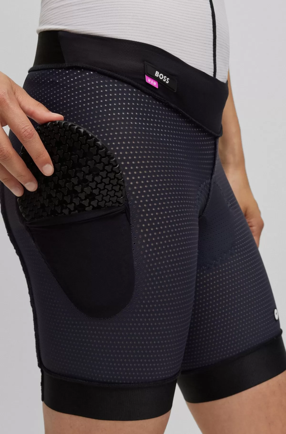 HUGO BOSS Cykelshorts Fra BOSS X ASSOS Med Stødabsorberende Skum Mørkegrå Store