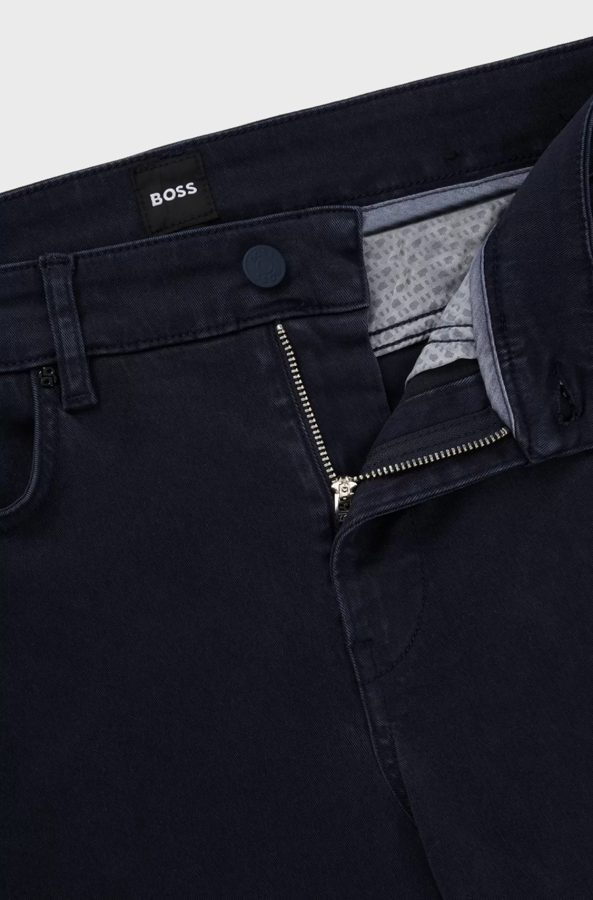HUGO BOSS Delaware Jeans I Blød Denim Med Stræk Og Slim Fit Mørkeblå Cheap